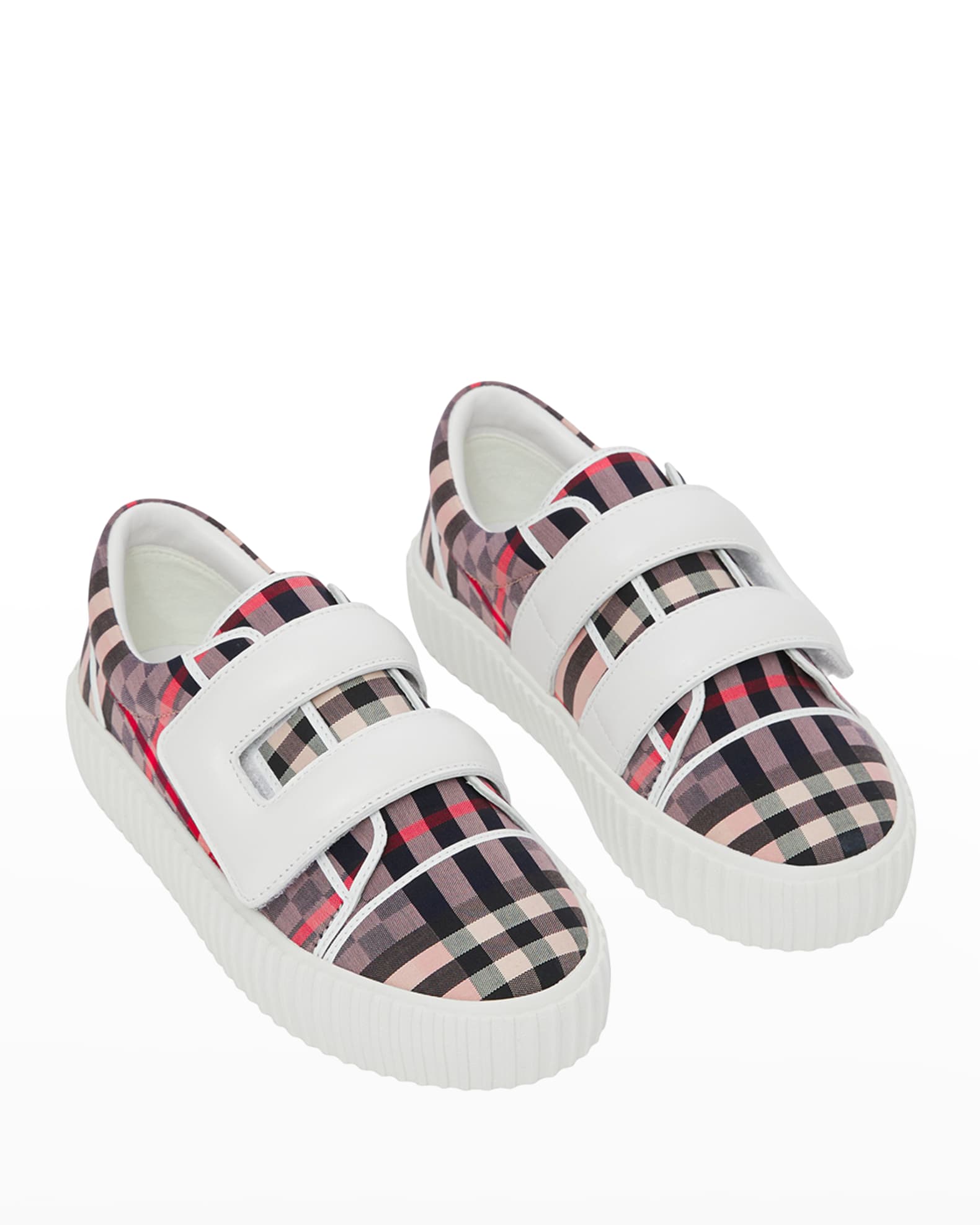 Burberry Girl's Mark Check Platform Sneakers, Toddler/Kids | Neiman Marcus