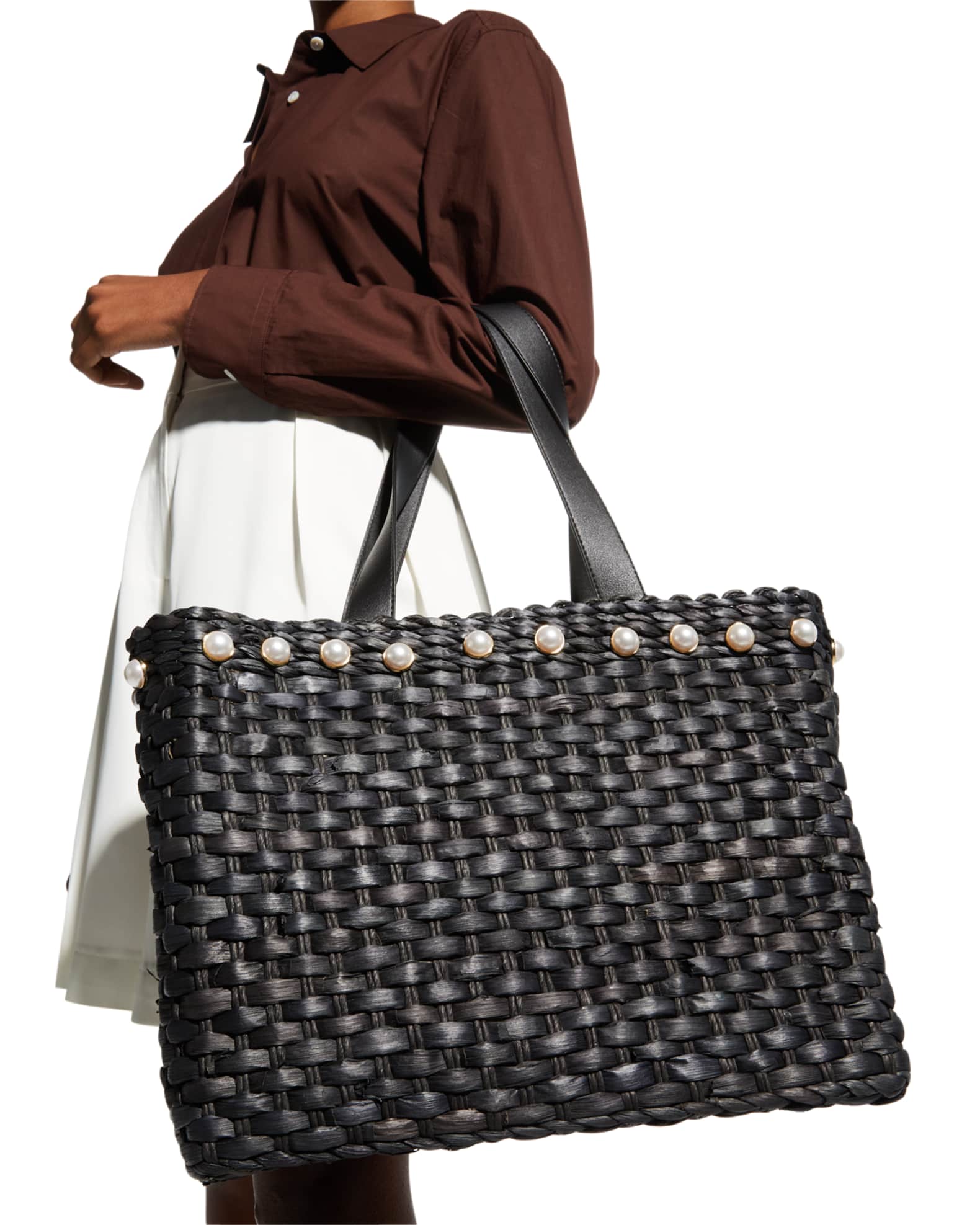 btb los angeles straw tote