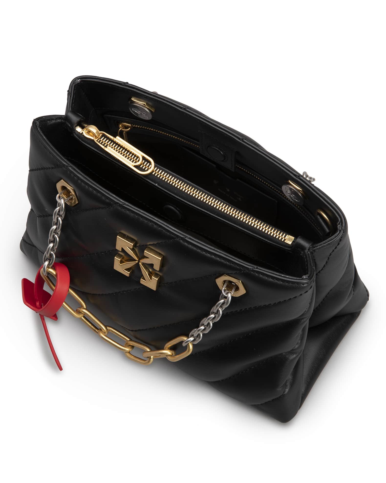 OffWhite Jackhammer Arrow Quilted Chain Tote Bag Neiman Marcus