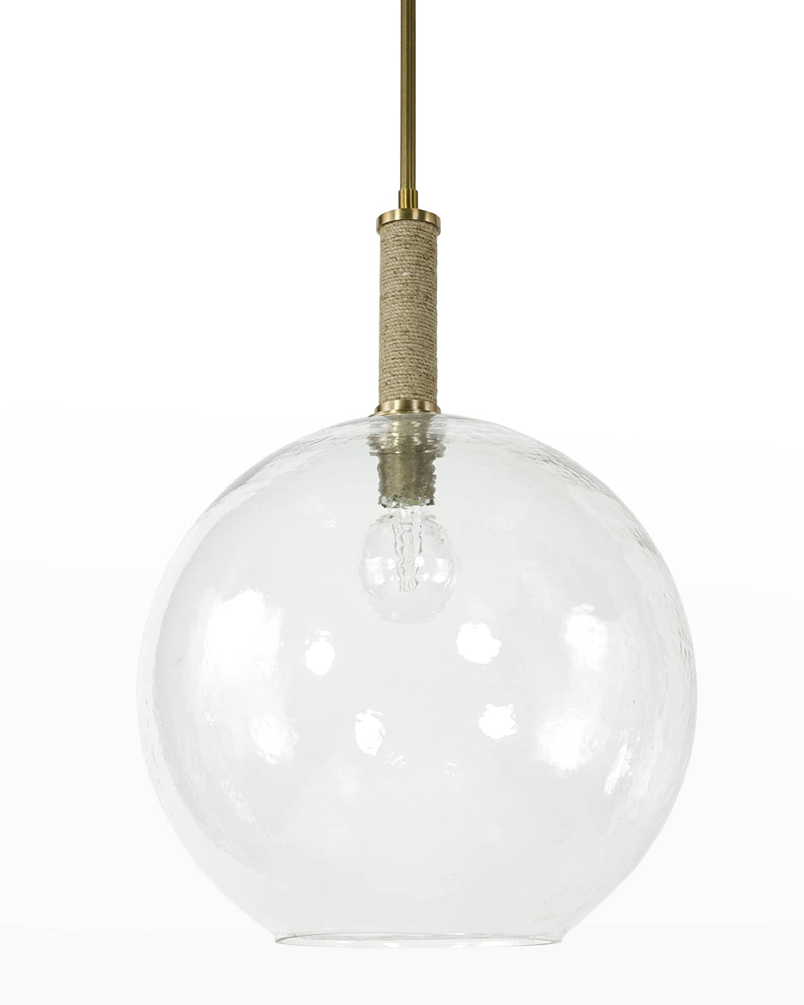Palecek Bronson Large Globe Glass Pendant Light Neiman Marcus