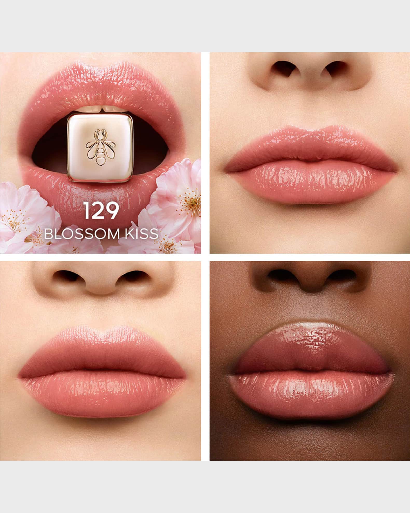 口紅 GUERLAIN BEE GLOW travelcollection KISSKISS BEE GLOW ⋅ 98% naturally-derived¹ honey tint balm