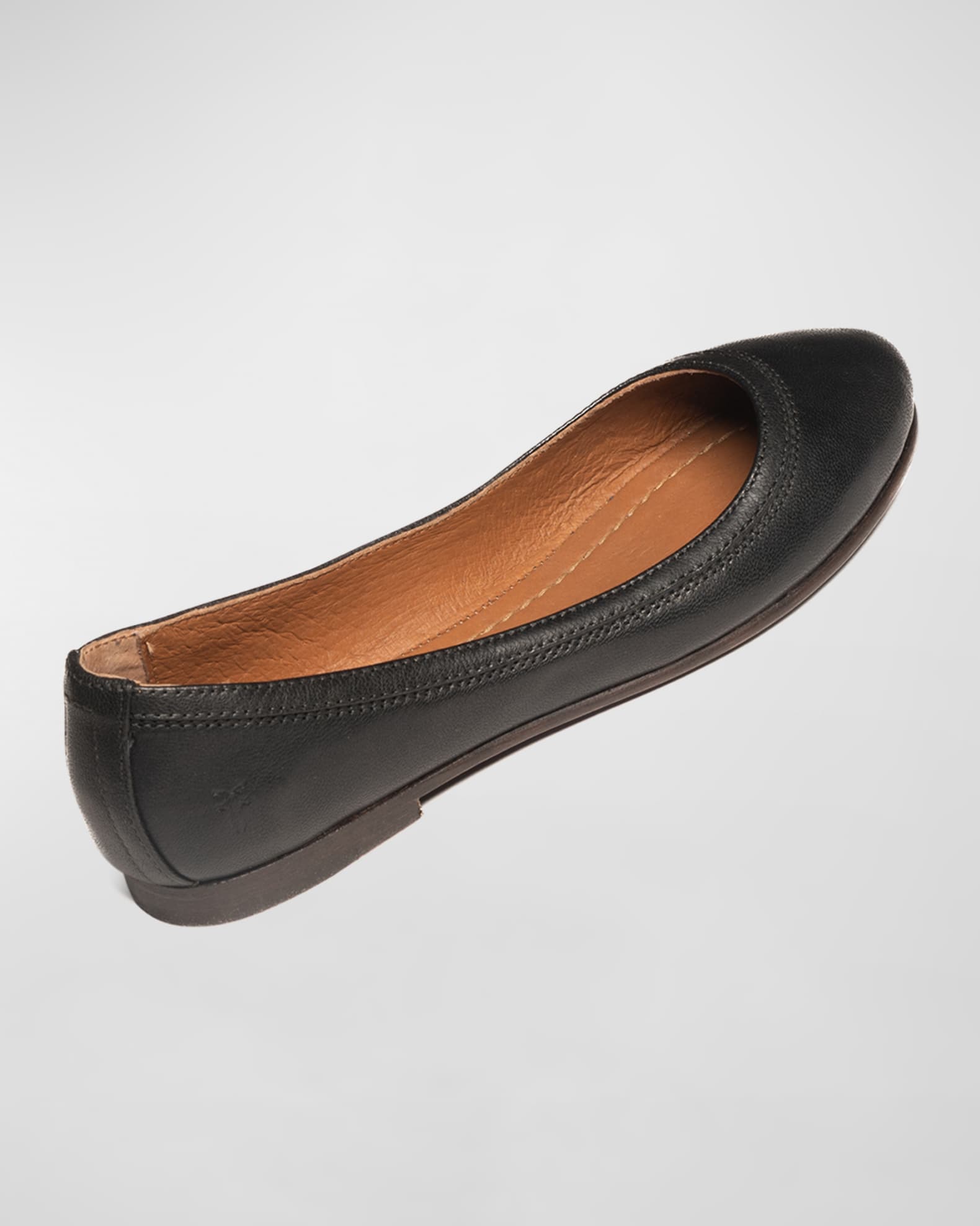Frye Carson Leather Ballerina Flats Neiman Marcus