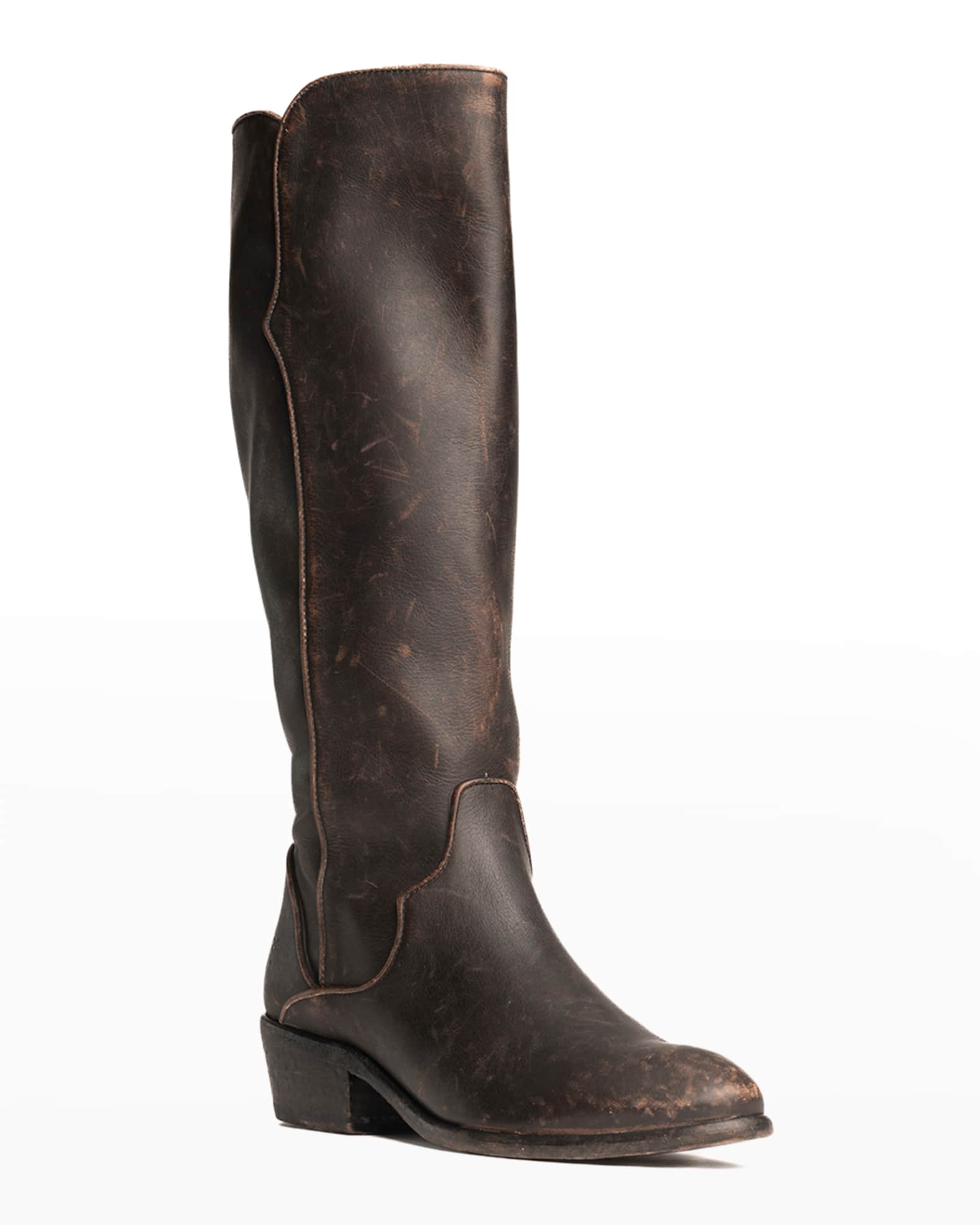 Frye Carson Leather Piping Tall Boots | Neiman Marcus