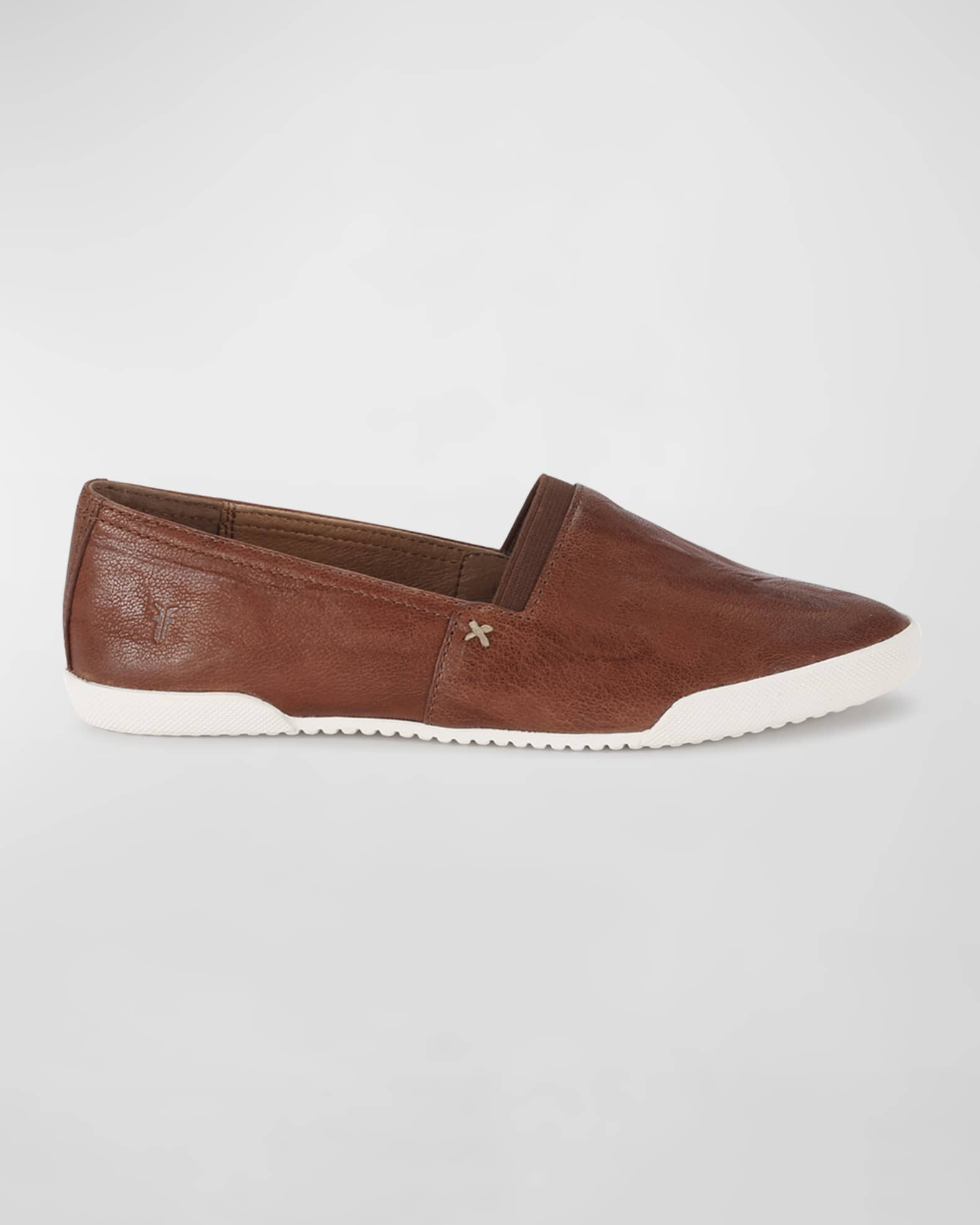 frye leather slip on sneakers