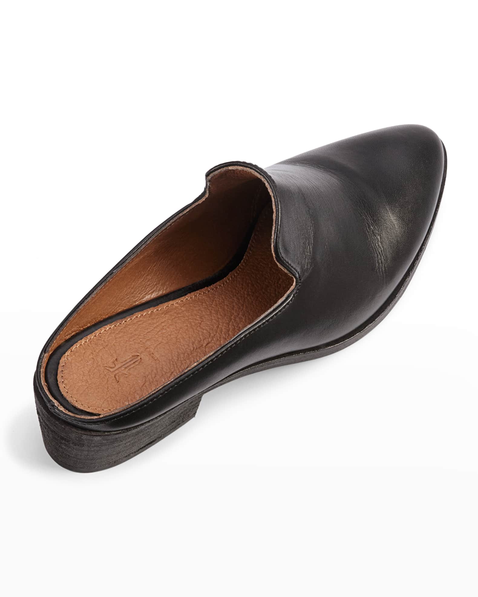 frye leather mules