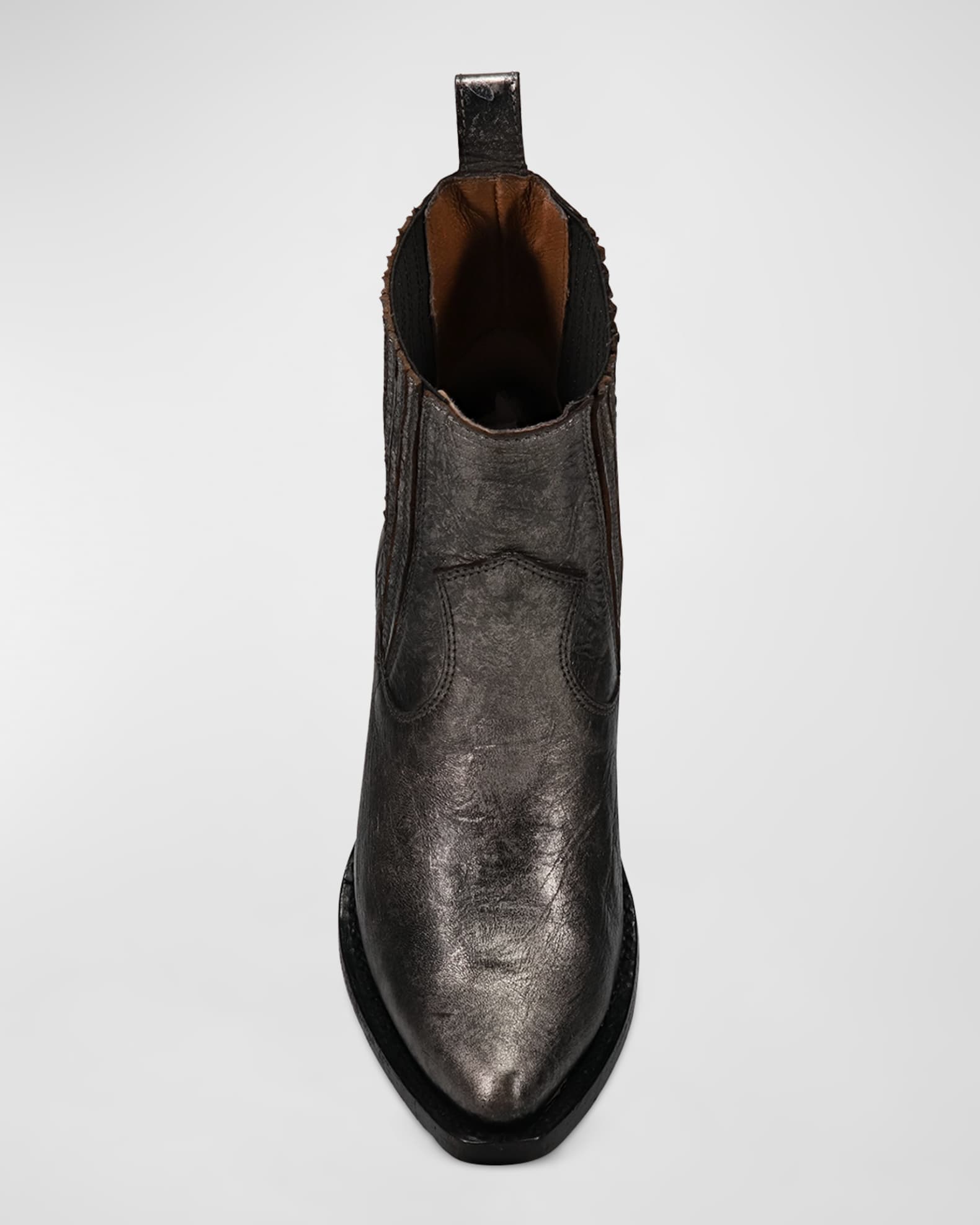 Frye Sacha Leather Western Chelsea Booties Neiman Marcus