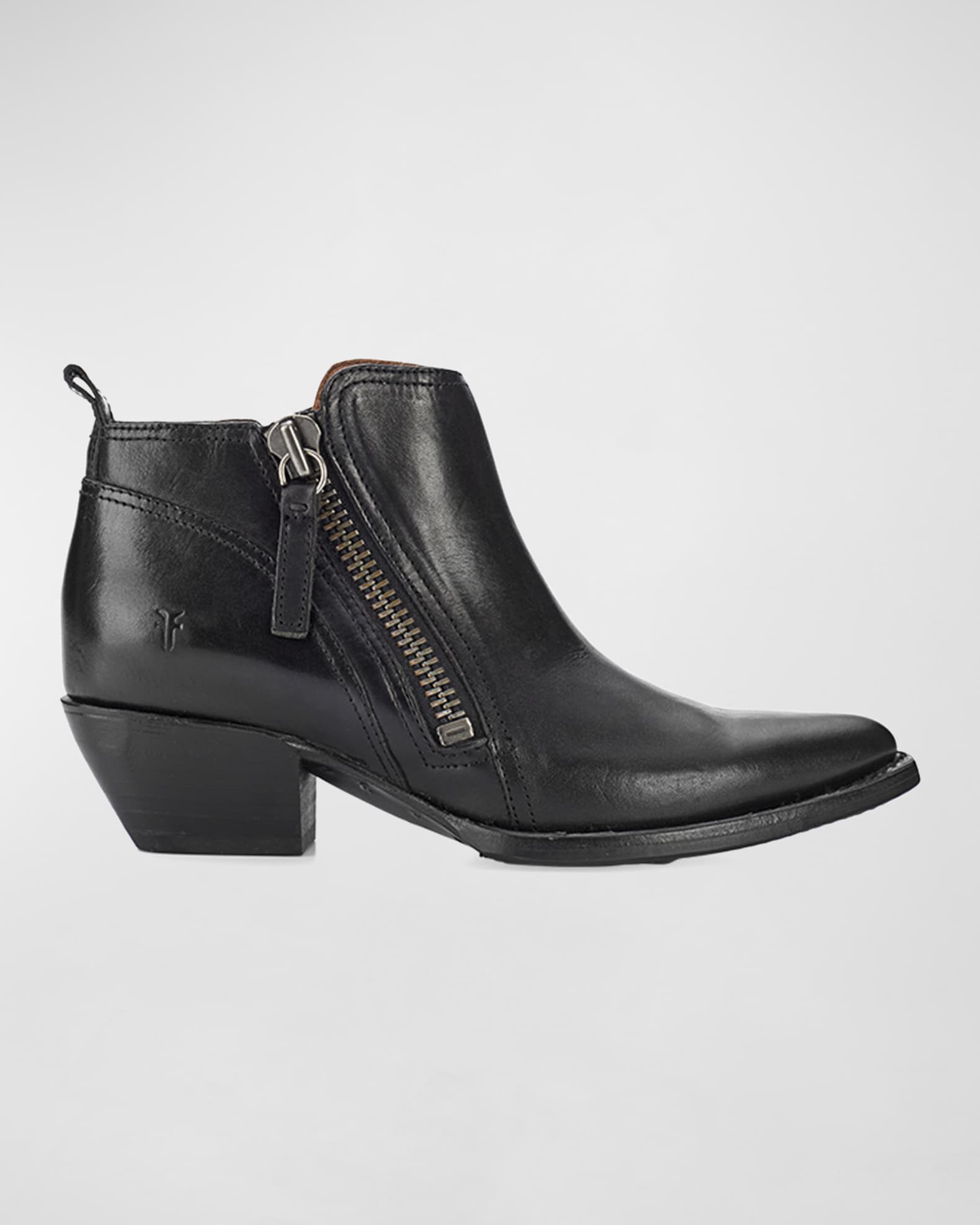 Frye Sacha Rustic Dual Zip Ankle Booties Neiman Marcus