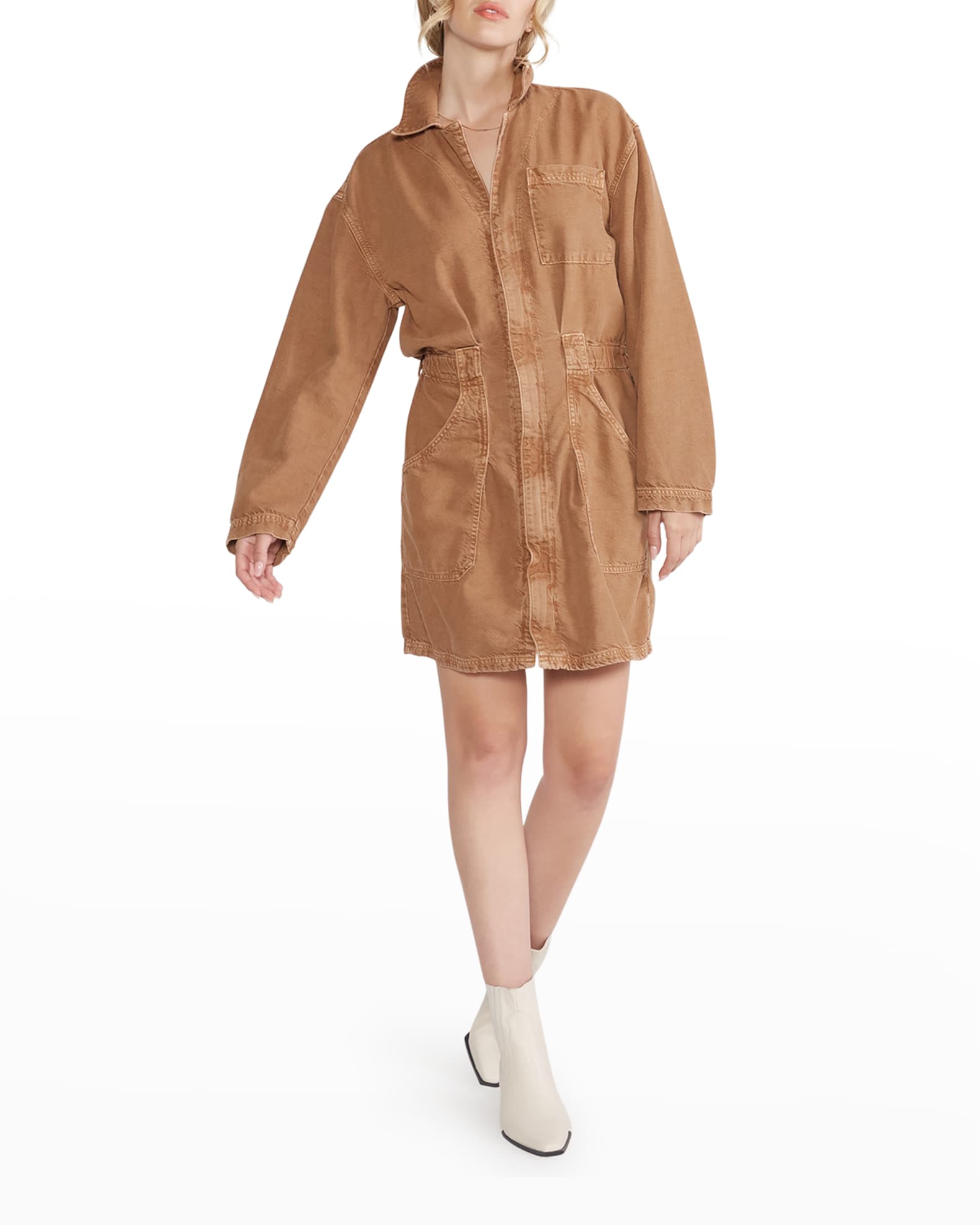 ETICA Laurel Organic Twill Utility Dress Neiman Marcus