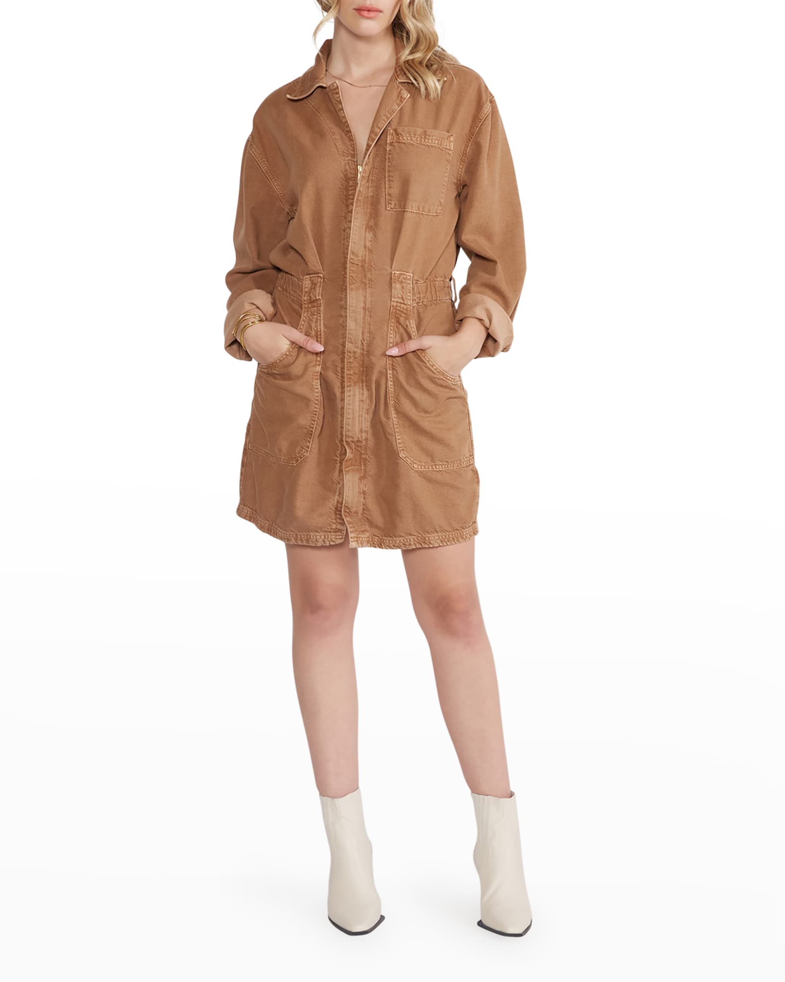 ETICA Laurel Organic Twill Utility Dress Neiman Marcus