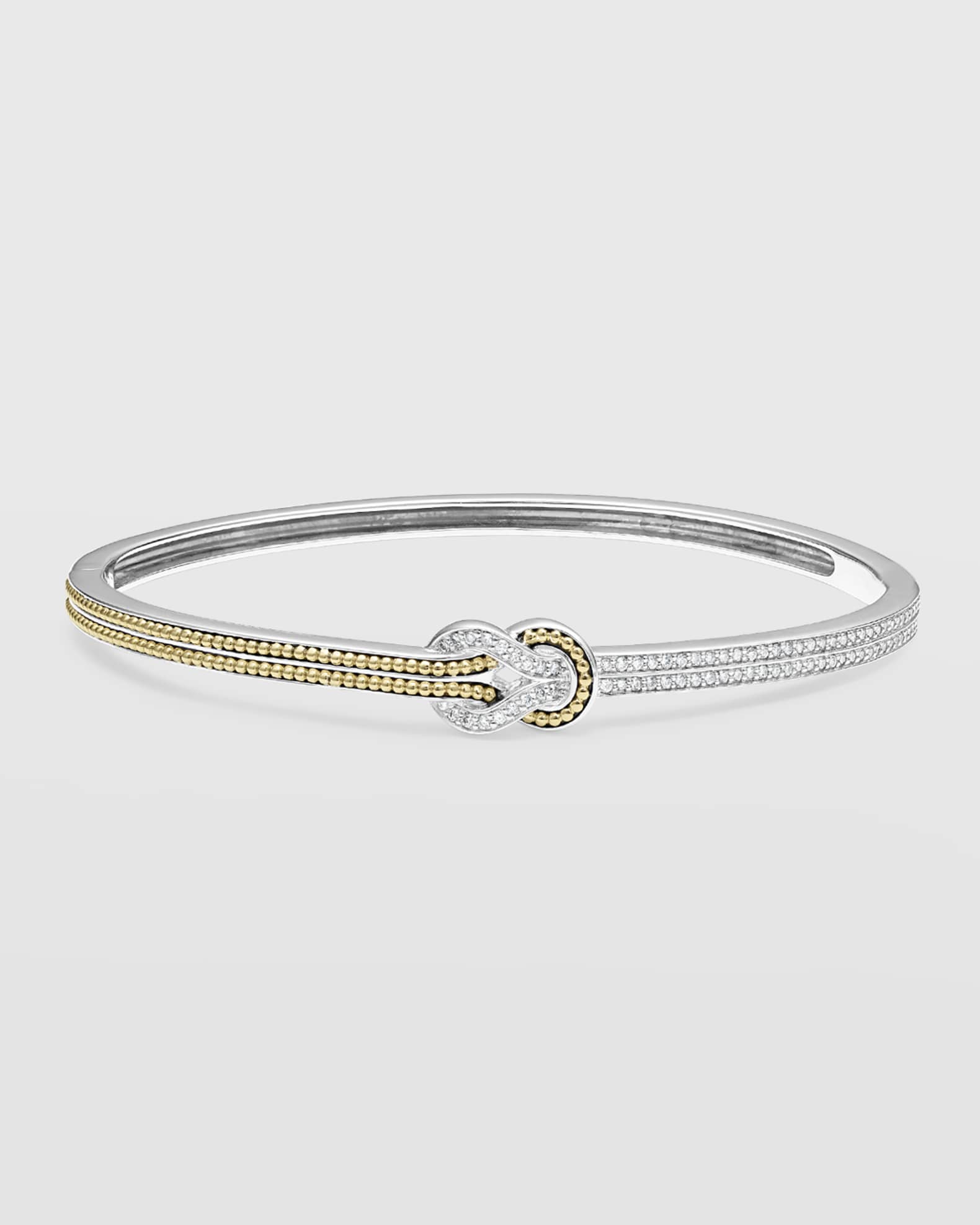 LAGOS Newport Diamond Knot Hinged Bracelet