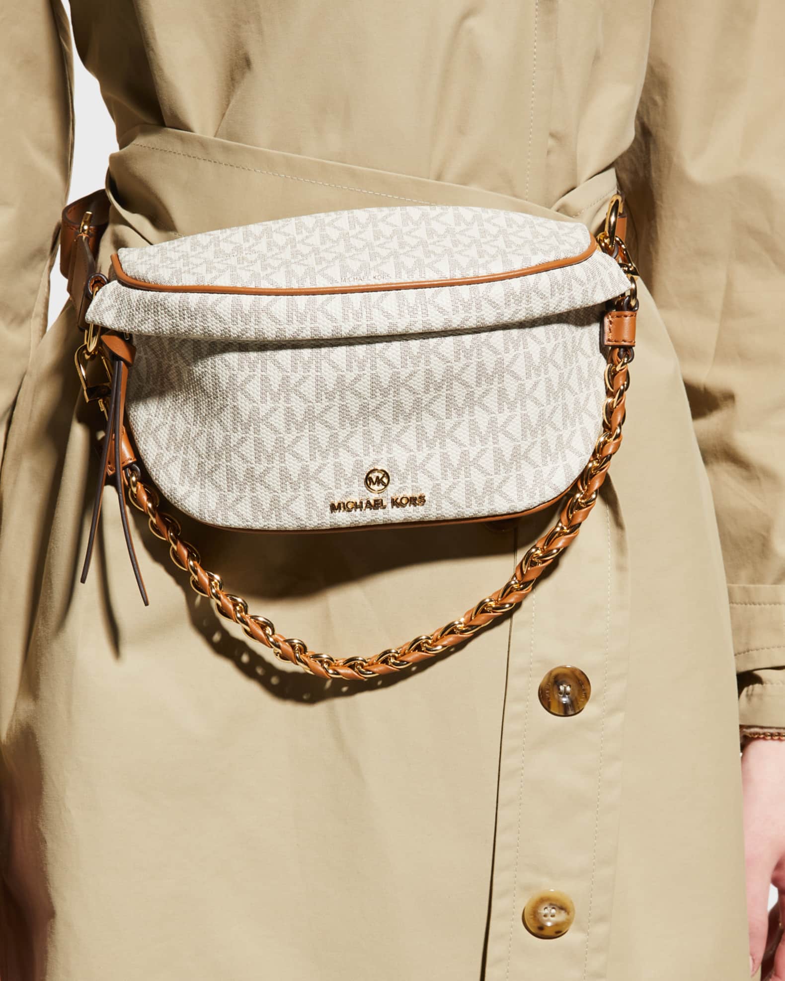 Mk monogram sling bag top
