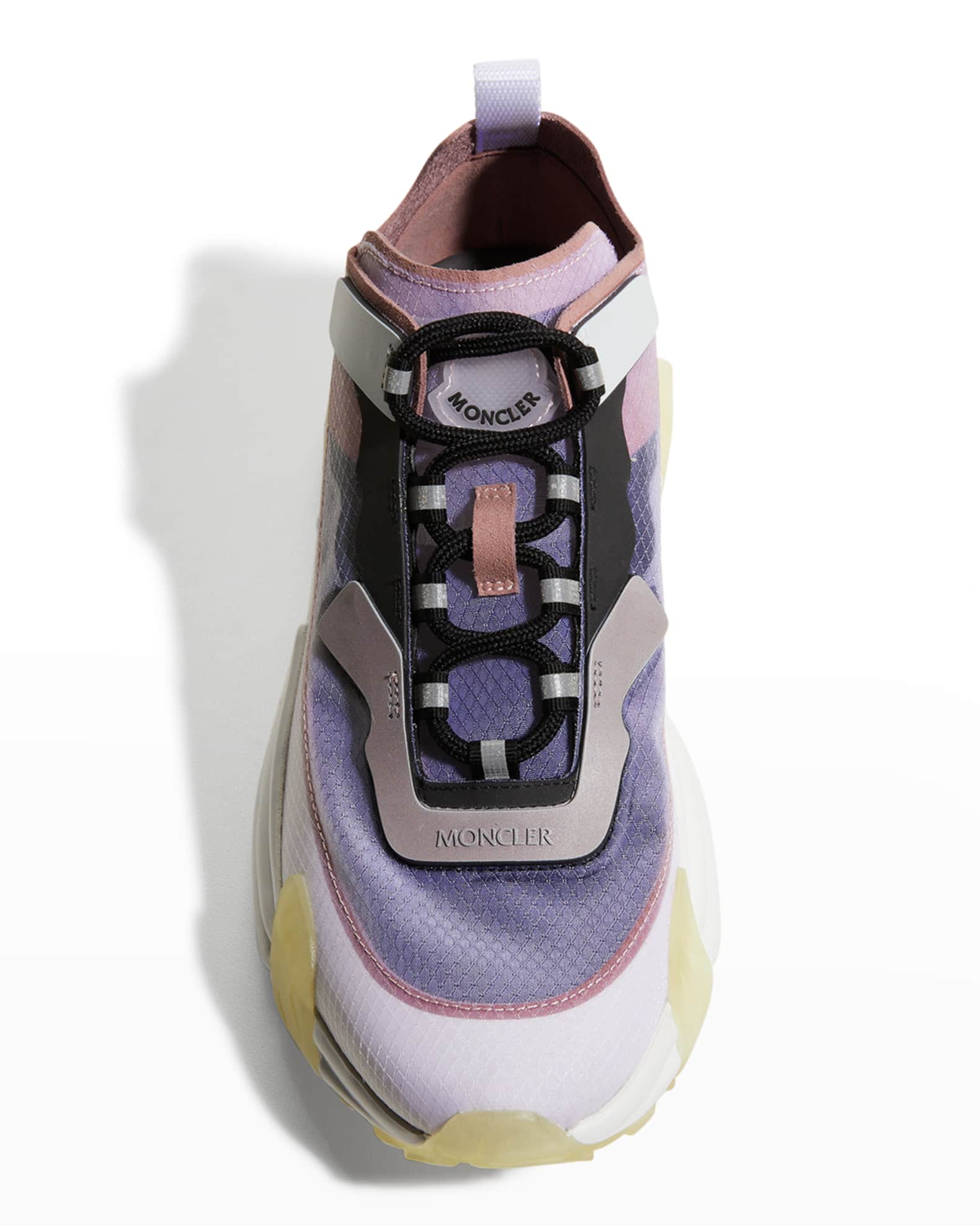 Moncler Compassor Galaxis Colorblock Track Sneakers | Neiman Marcus