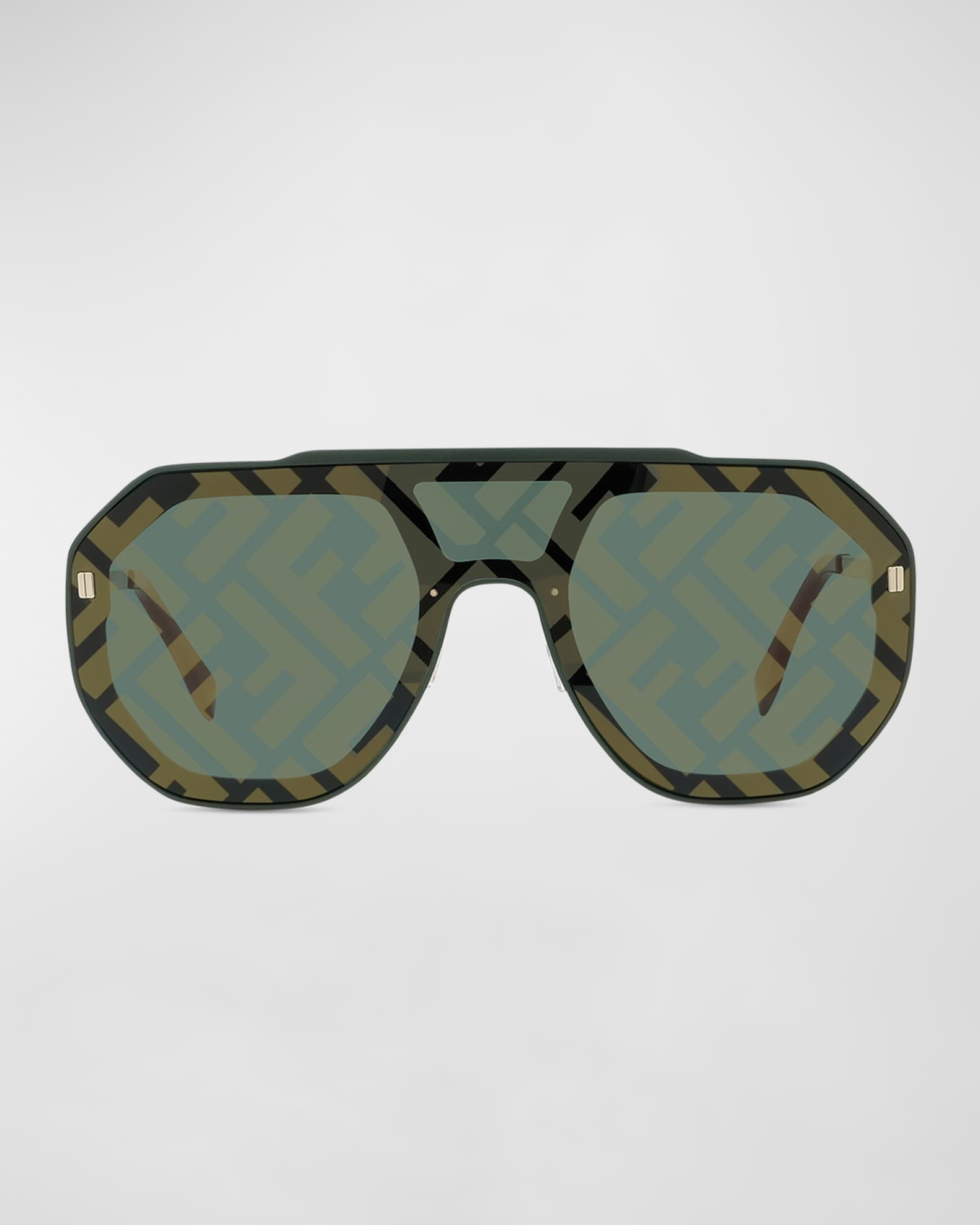 Sunglasses Fendi - FF patterned lens mask sunglasses - FFM0039GS2M27Y