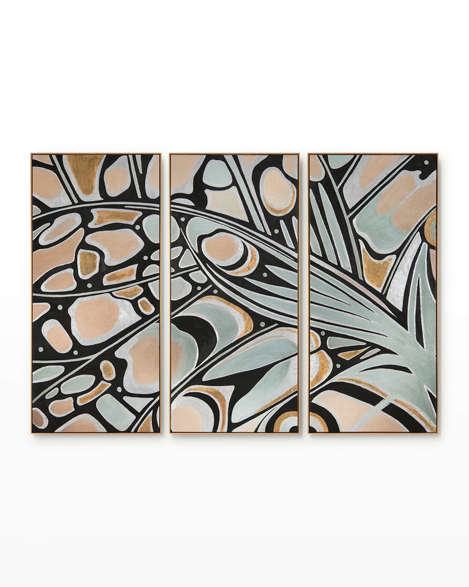 "A Set Of Three Butterflies" Giclee Art on Canvas by Shaye Rawson 0