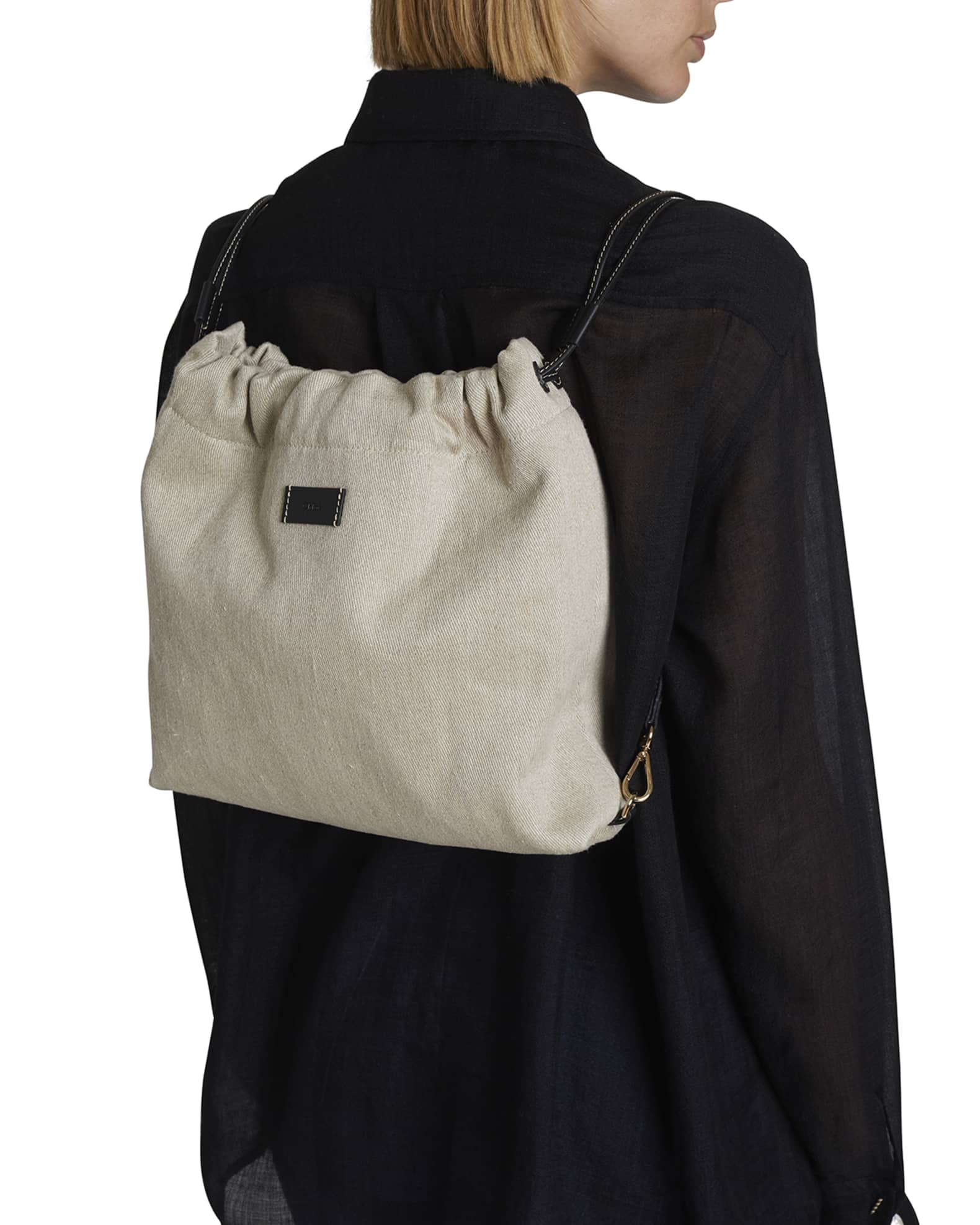 Chloe Kayan Small Cutout Leather Tote Bag | Neiman Marcus