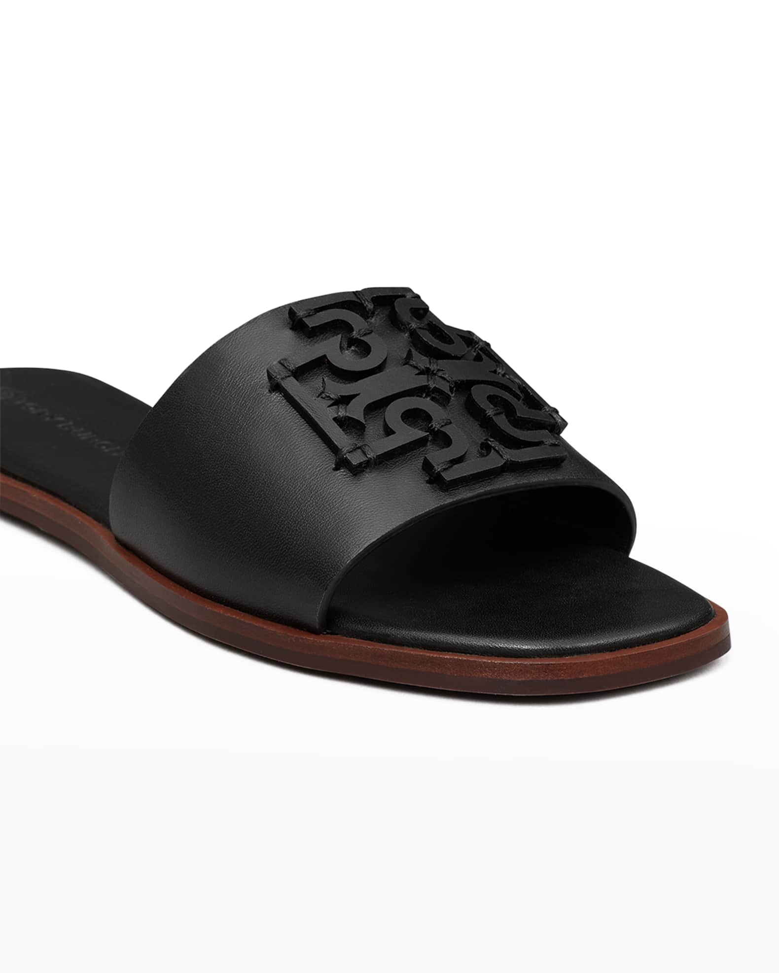 Tory Burch Ines Leather Medallion Sandals | Neiman Marcus