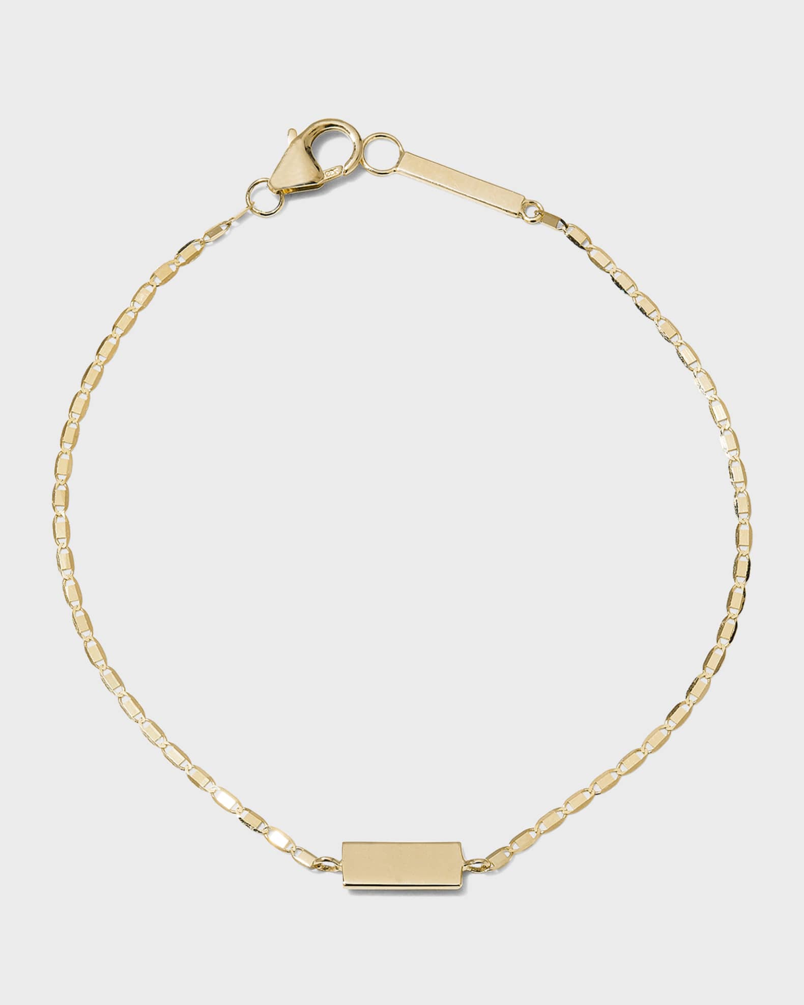 LANA Petite Malibu Gold Tag Bracelet | Neiman Marcus