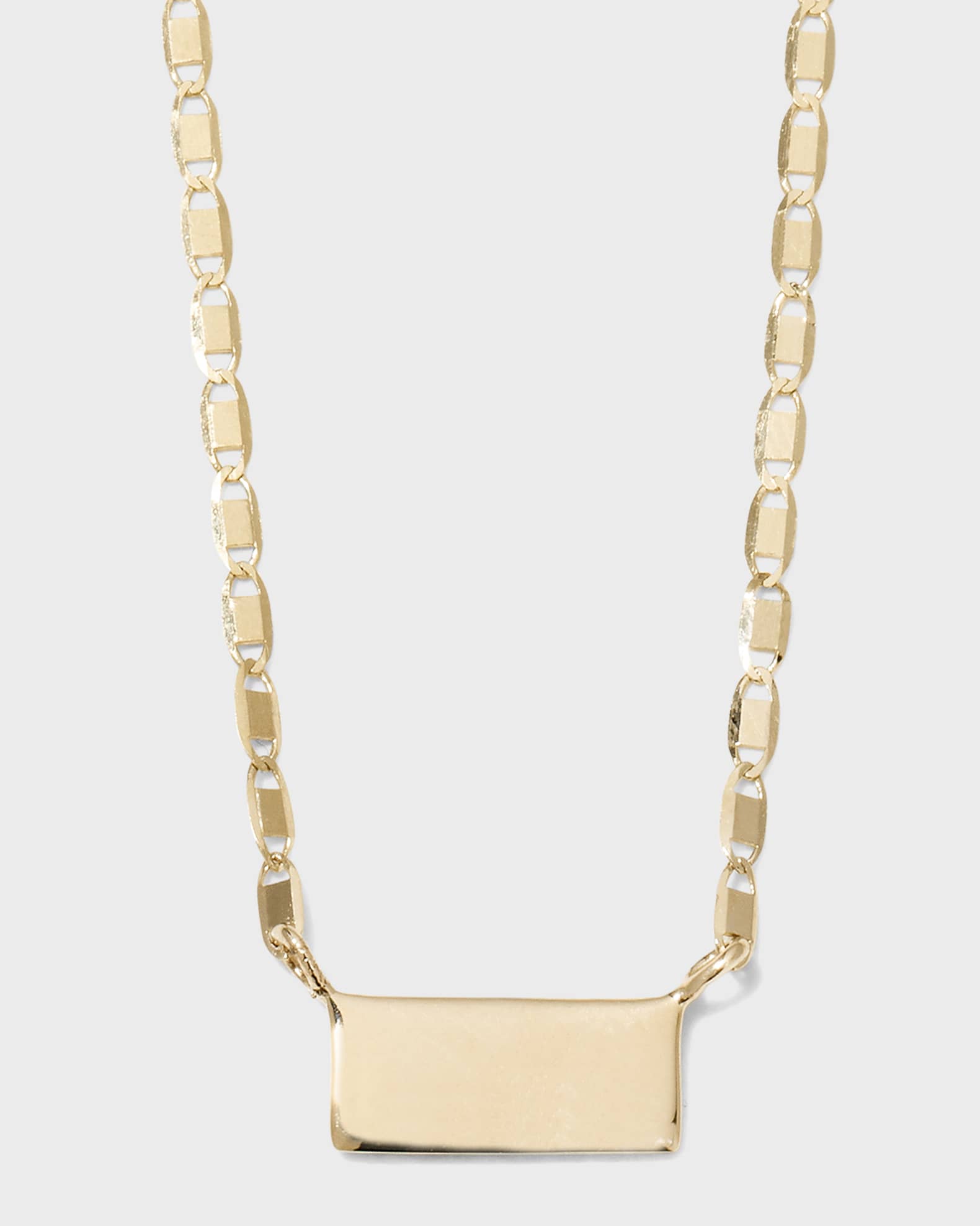 LANA Petite Malibu Gold Tag Necklace
