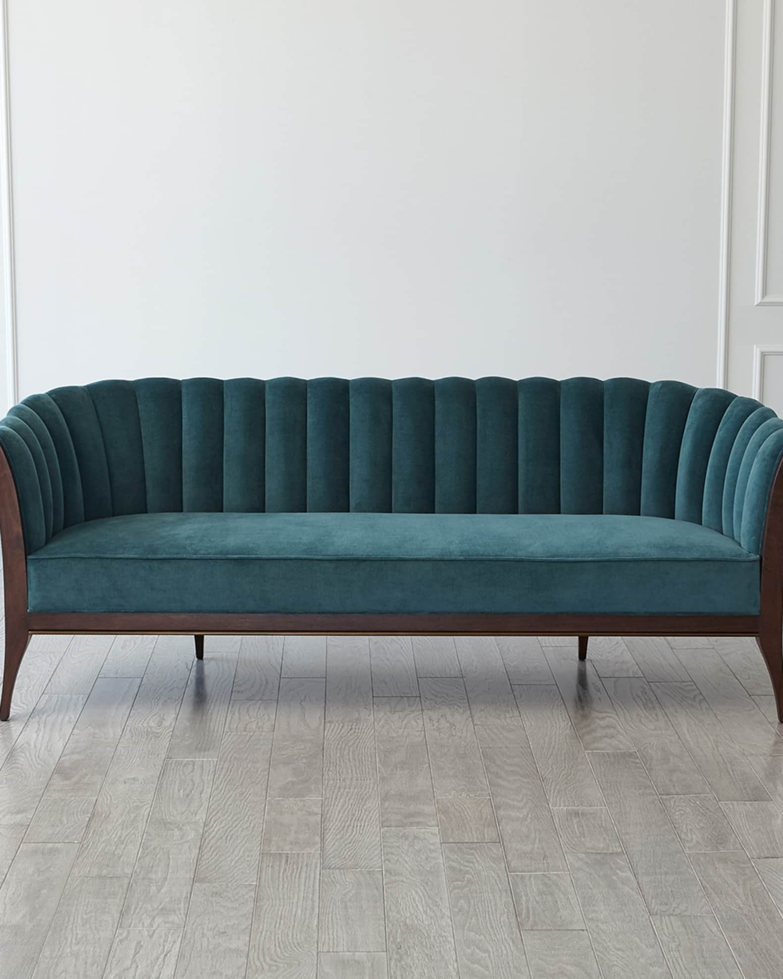 Global Views Channel Back Sofa Neiman Marcus