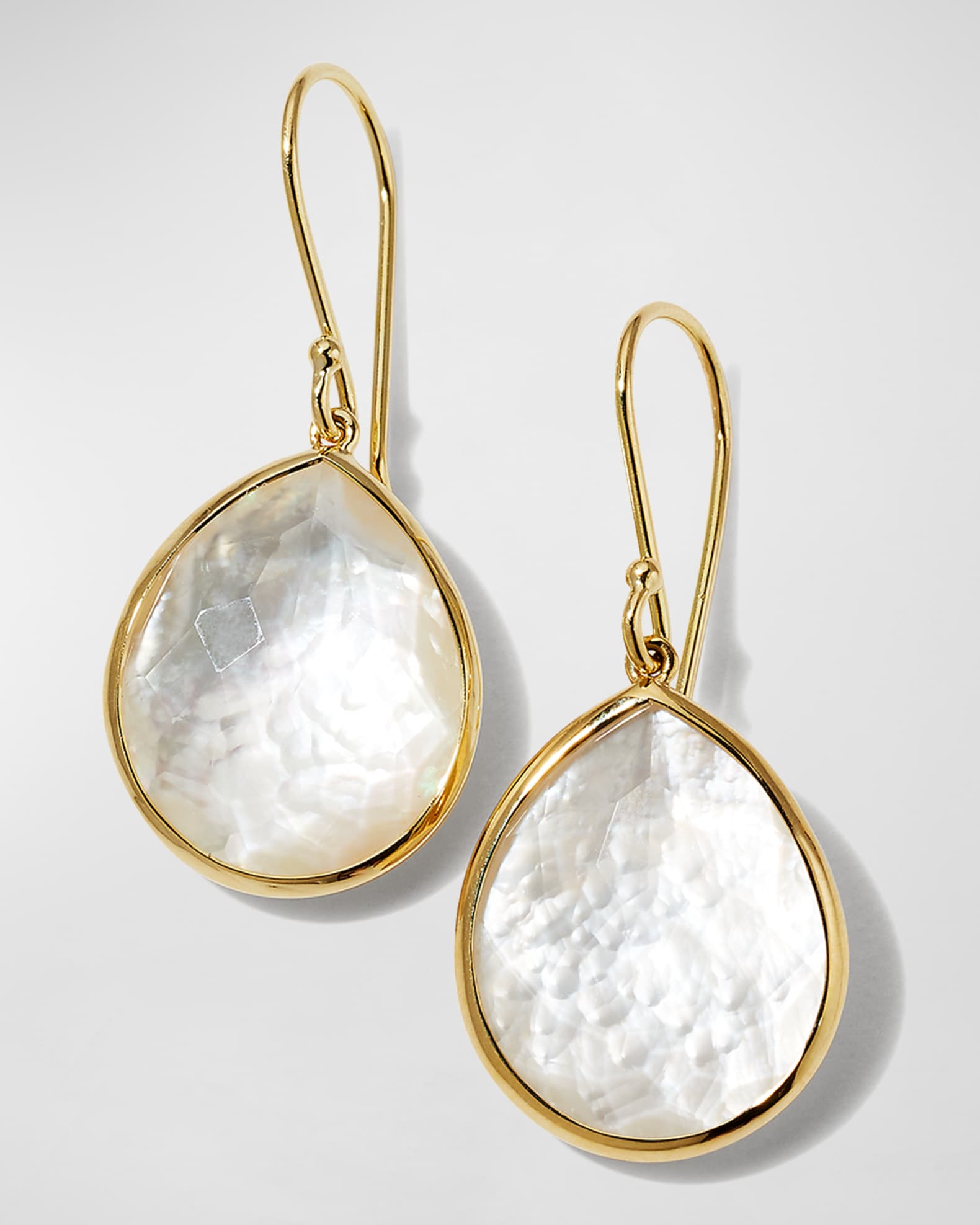 Small Teardrop Earrings in 18K Gold 0