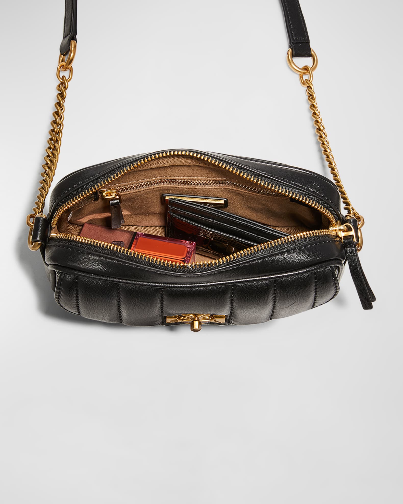 Tory Burch Kira Mini Quilted Camera Crossbody Bag Neiman Marcus