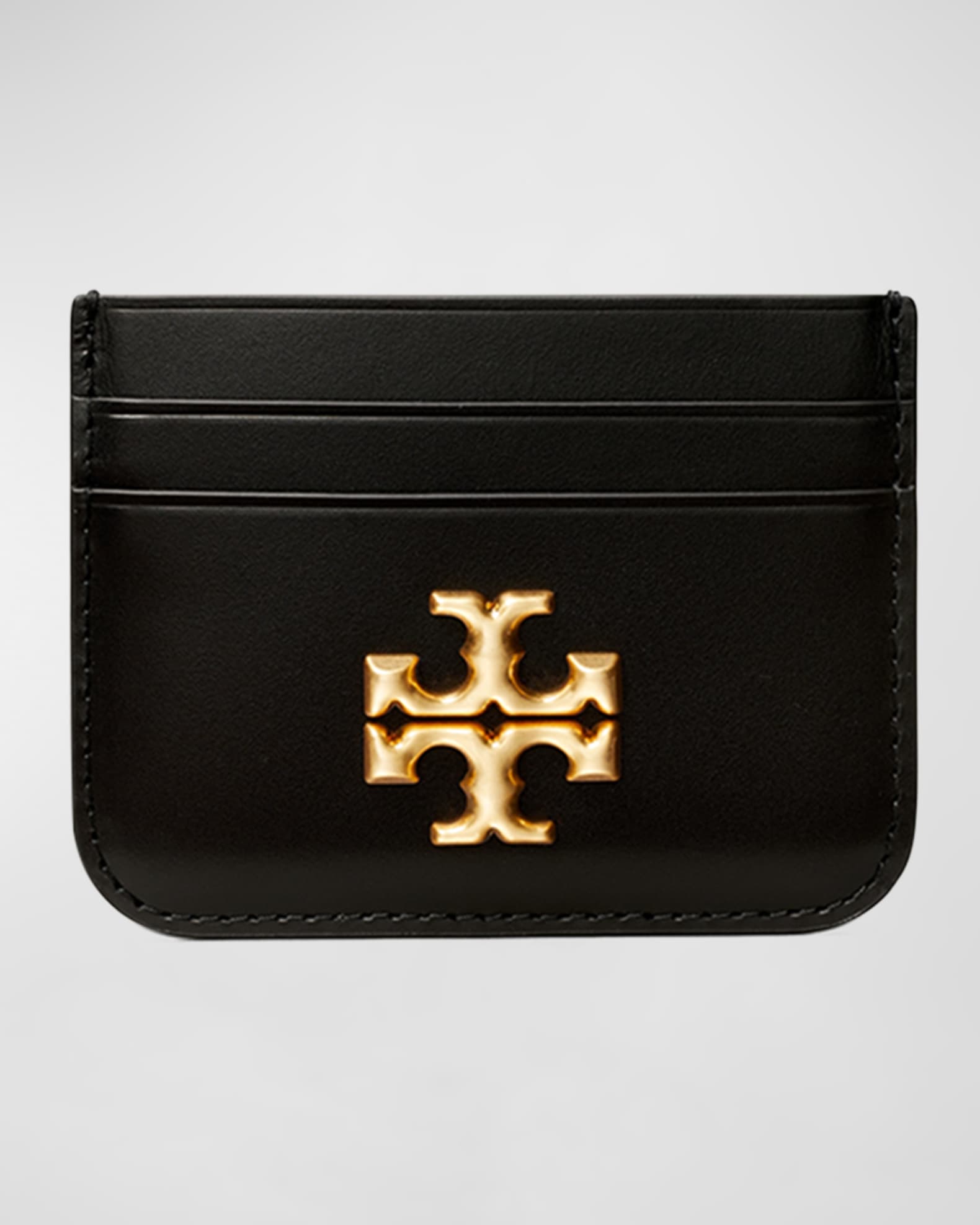 Tory Burch Eleanor Logo Leather Card Case | Neiman Marcus