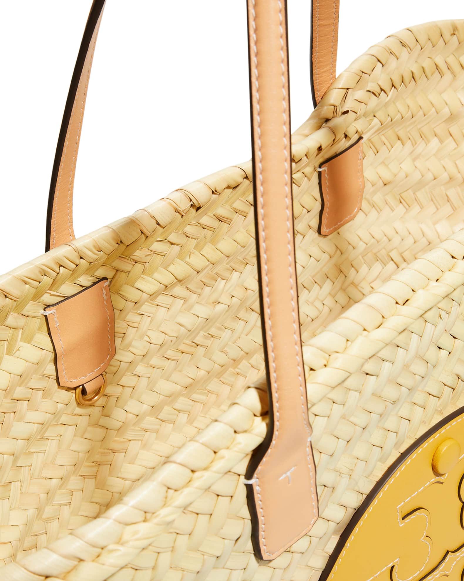 Tory Burch Ella Straw Basket Tote Bag Neiman Marcus