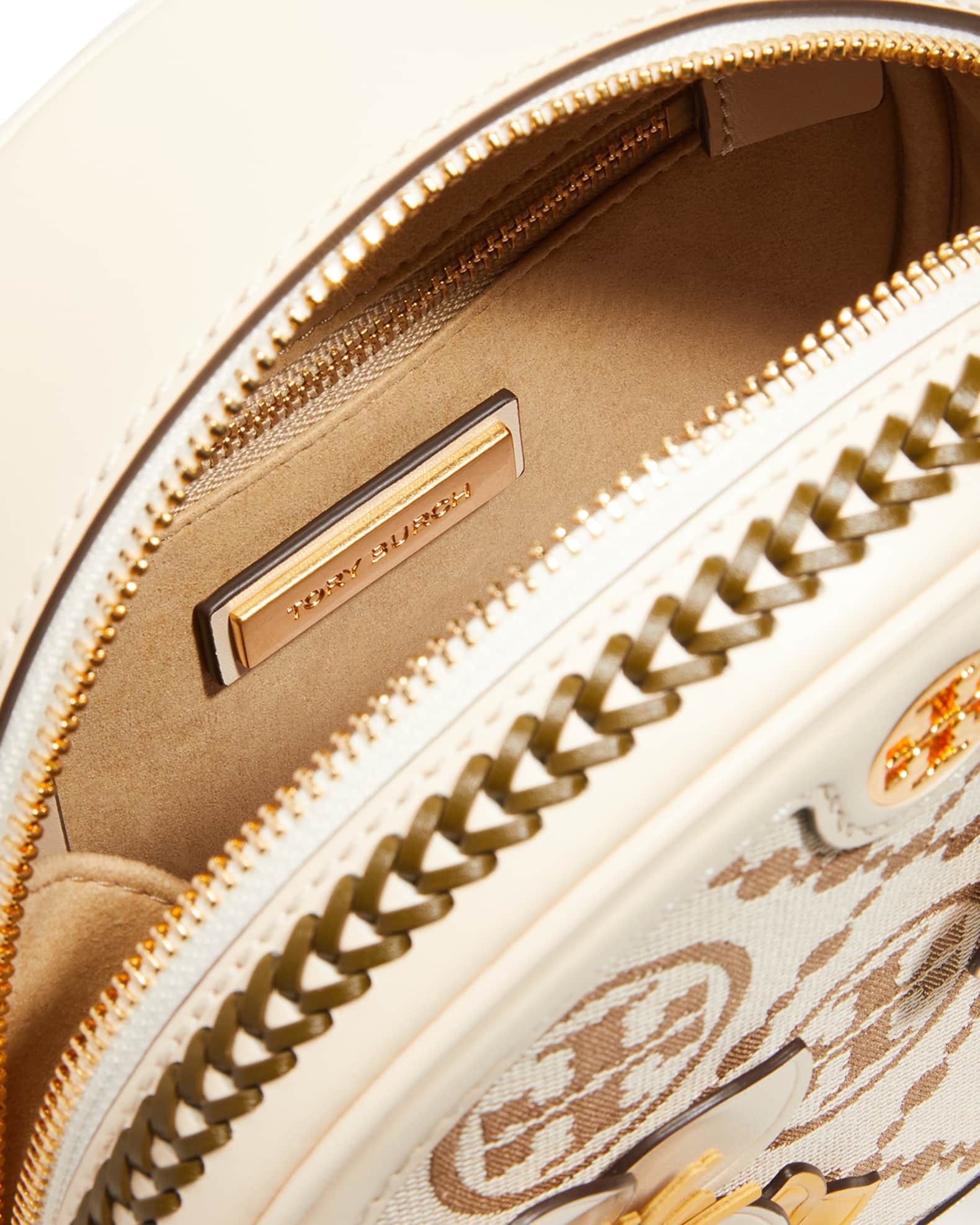 Tory Burch T Monogram Floral Moon Crossbody Bag Neiman Marcus