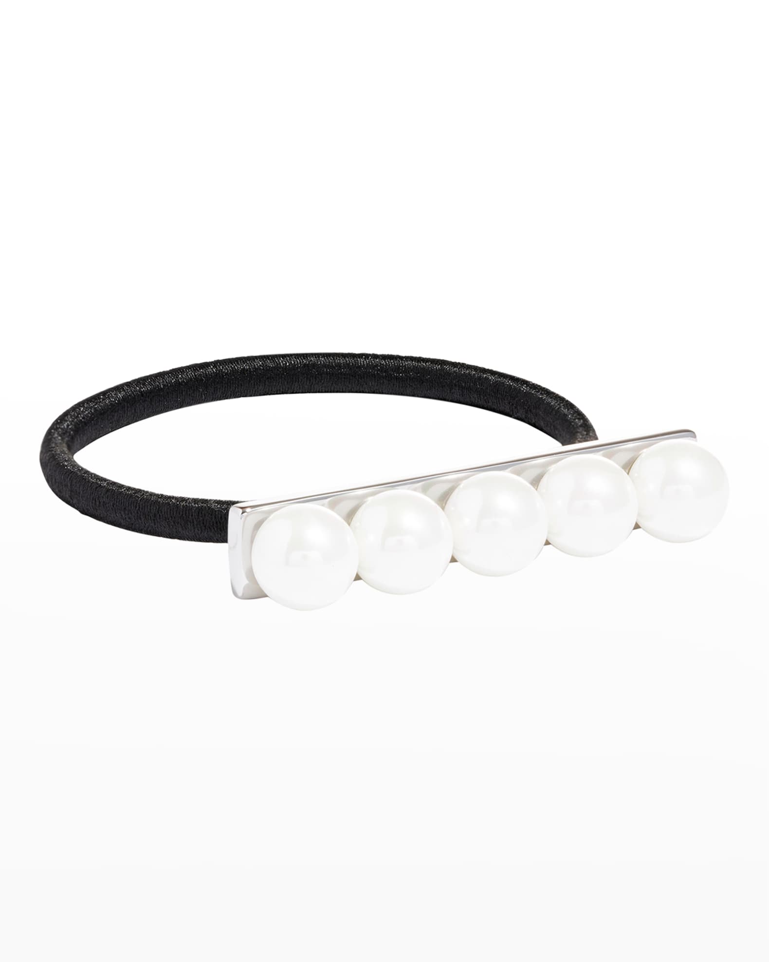 Pearly Bar Ponytail Holder 0