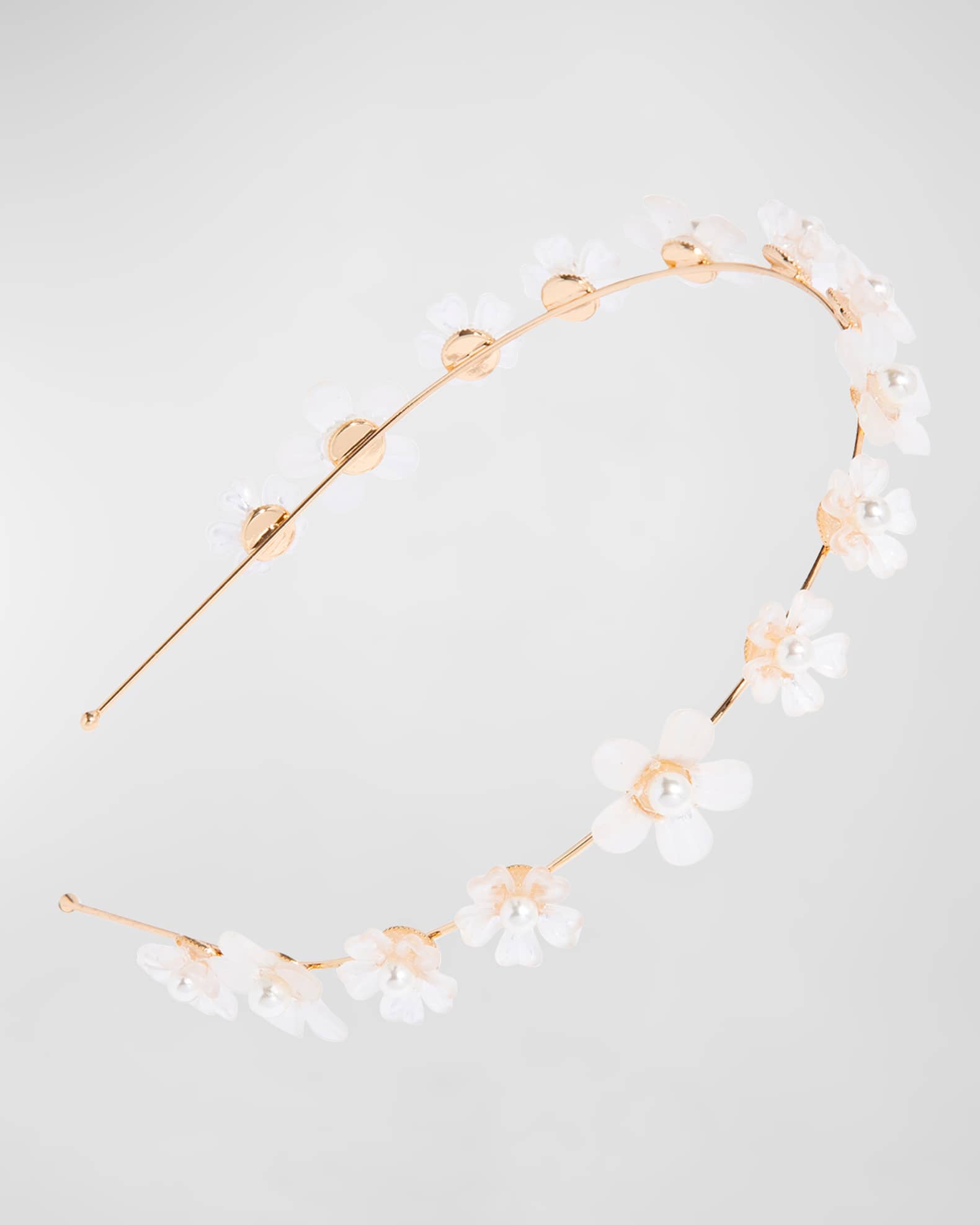 Summer Blooms Pearlescent Metal Headband  0