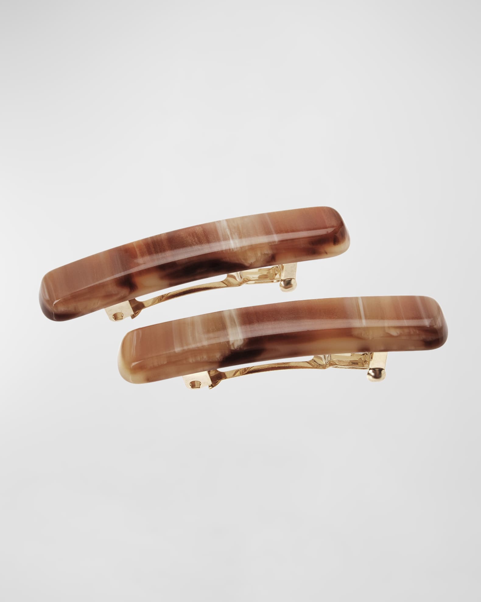 Mini Classic Rectangle Barrettes, Set of 2 0