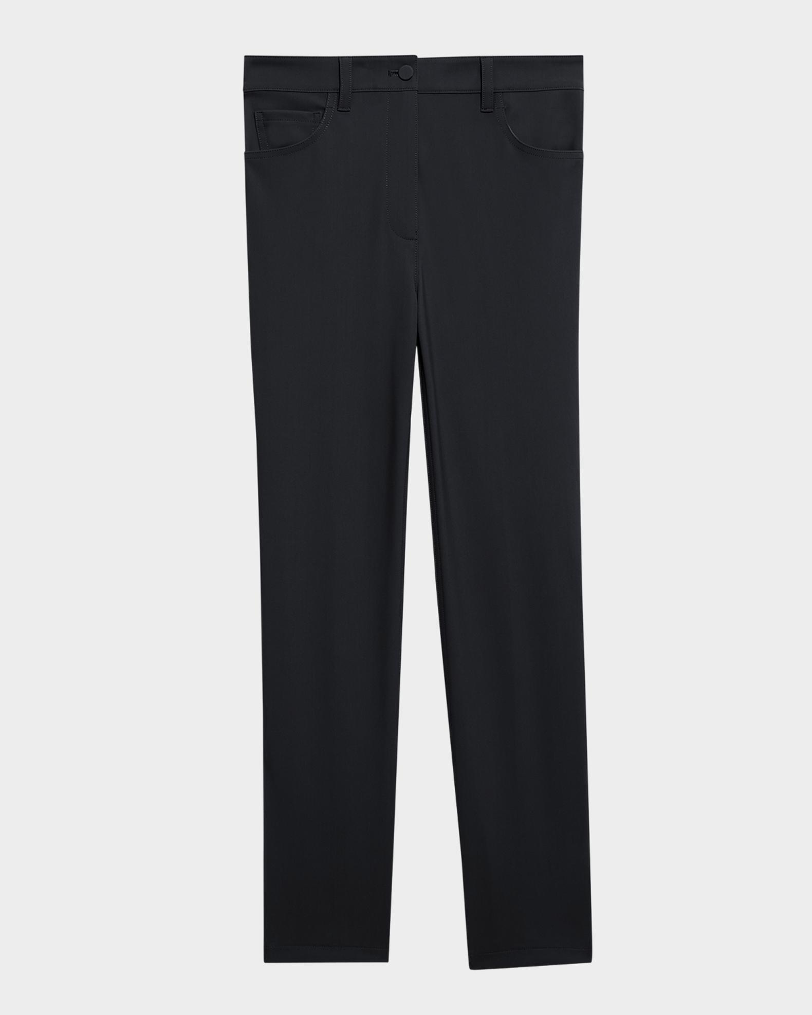 Theory Treeca Precision Ponte Five-Pocket Cropped Pants | Neiman
