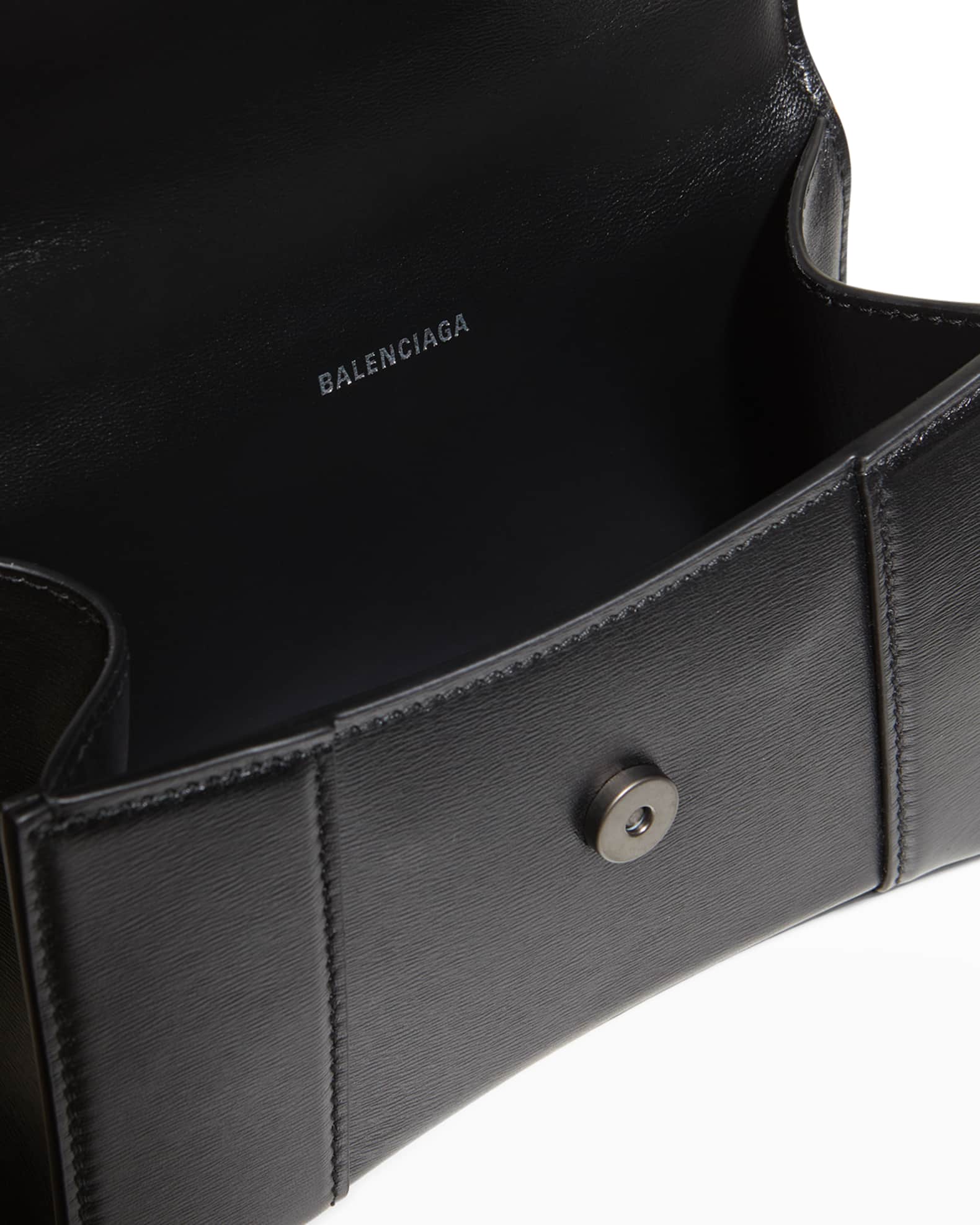 Balenciaga Hourglass XS Leather Top-Handle Bag | Neiman Marcus