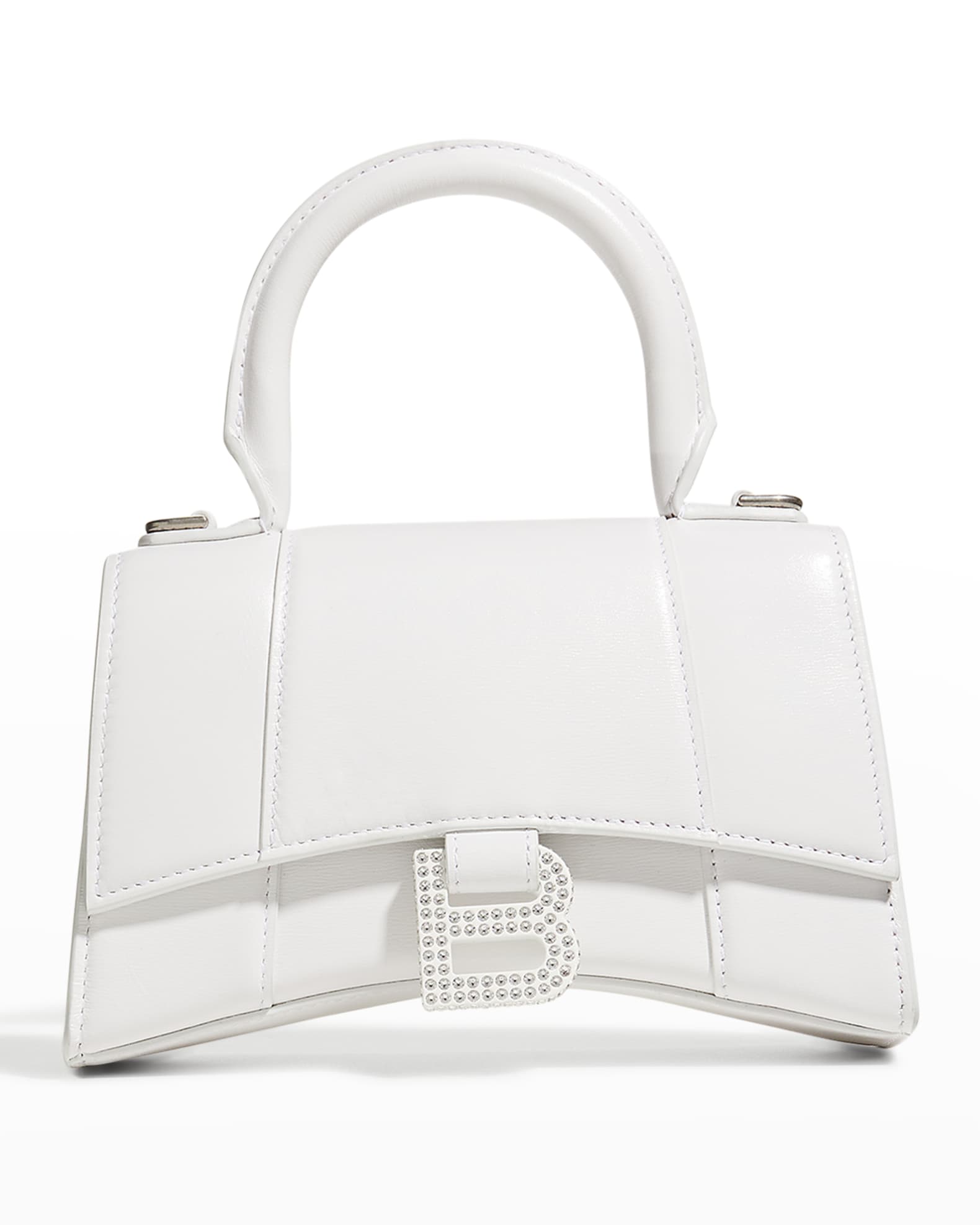 Balenciaga Hourglass XS Calf Leather Top-Handle Bag | Neiman Marcus