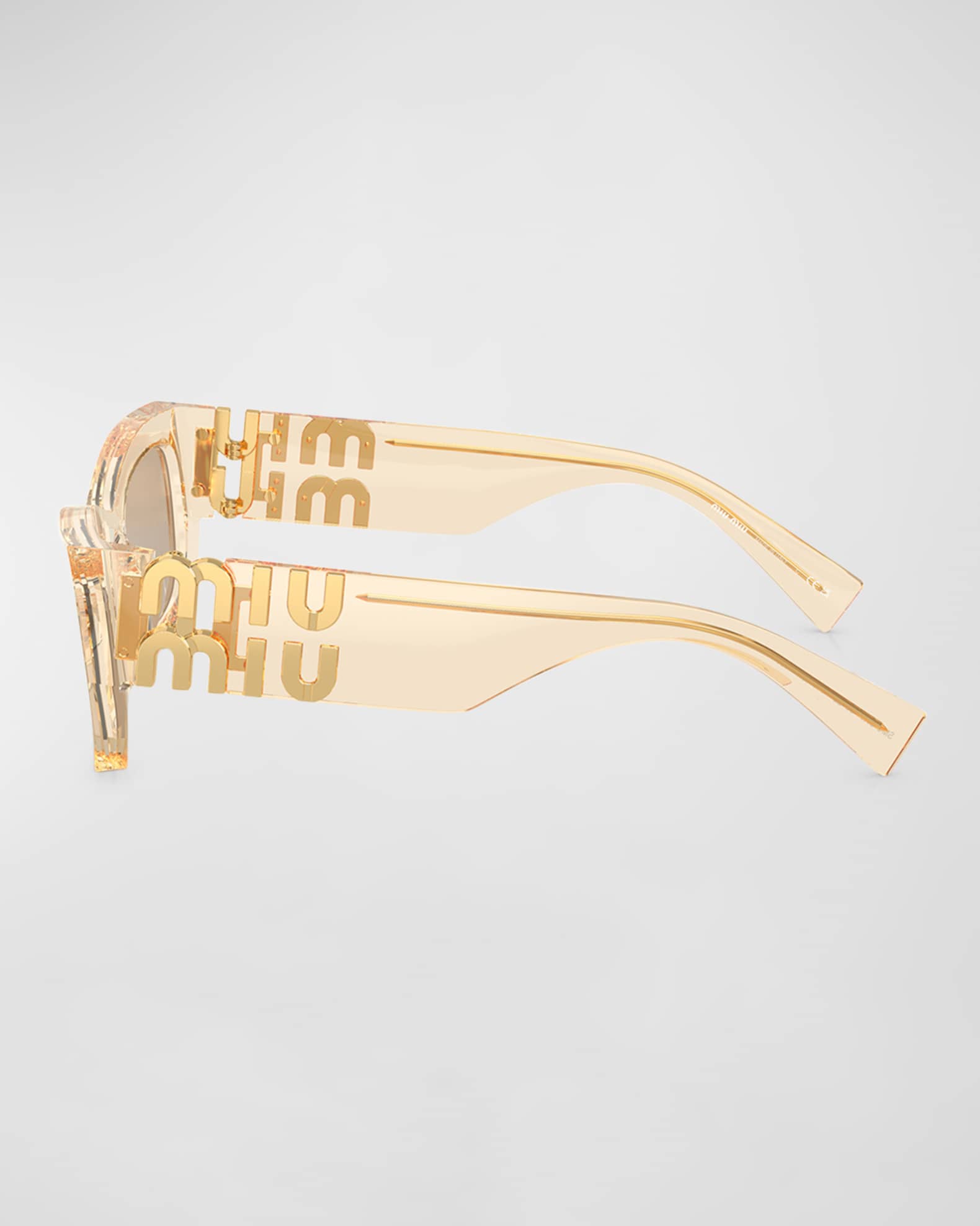 Miu Miu Rectangular Acetate Sunglasses