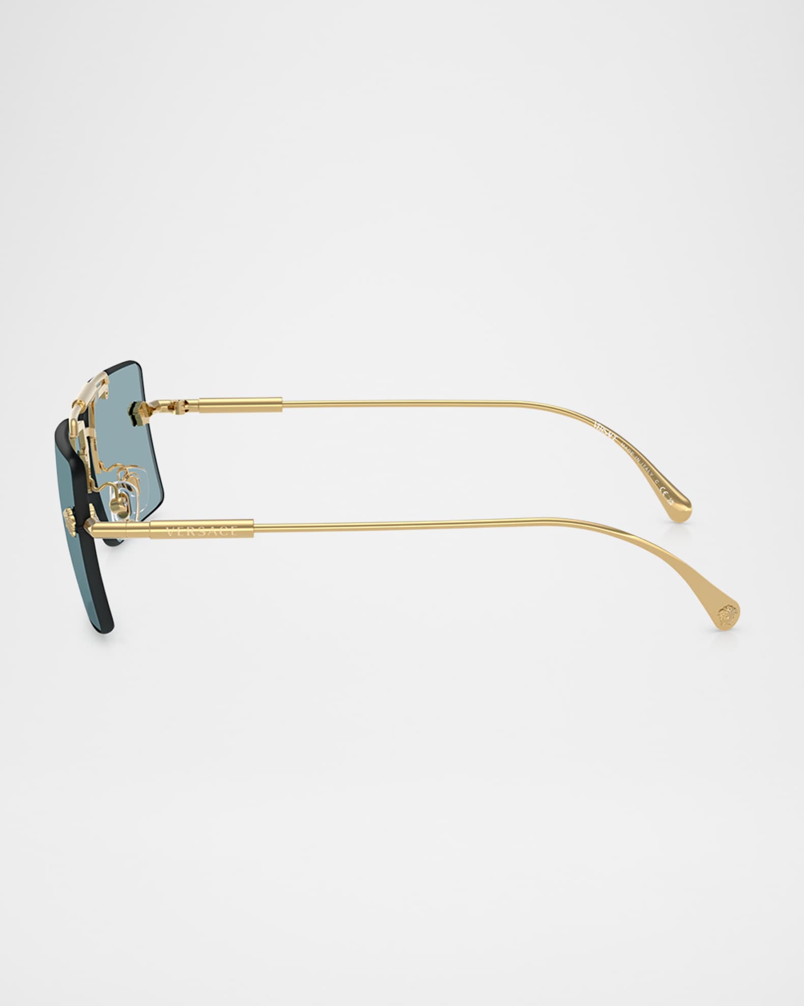 Medusa Rimless Rectangle Metal Sunglasses 1