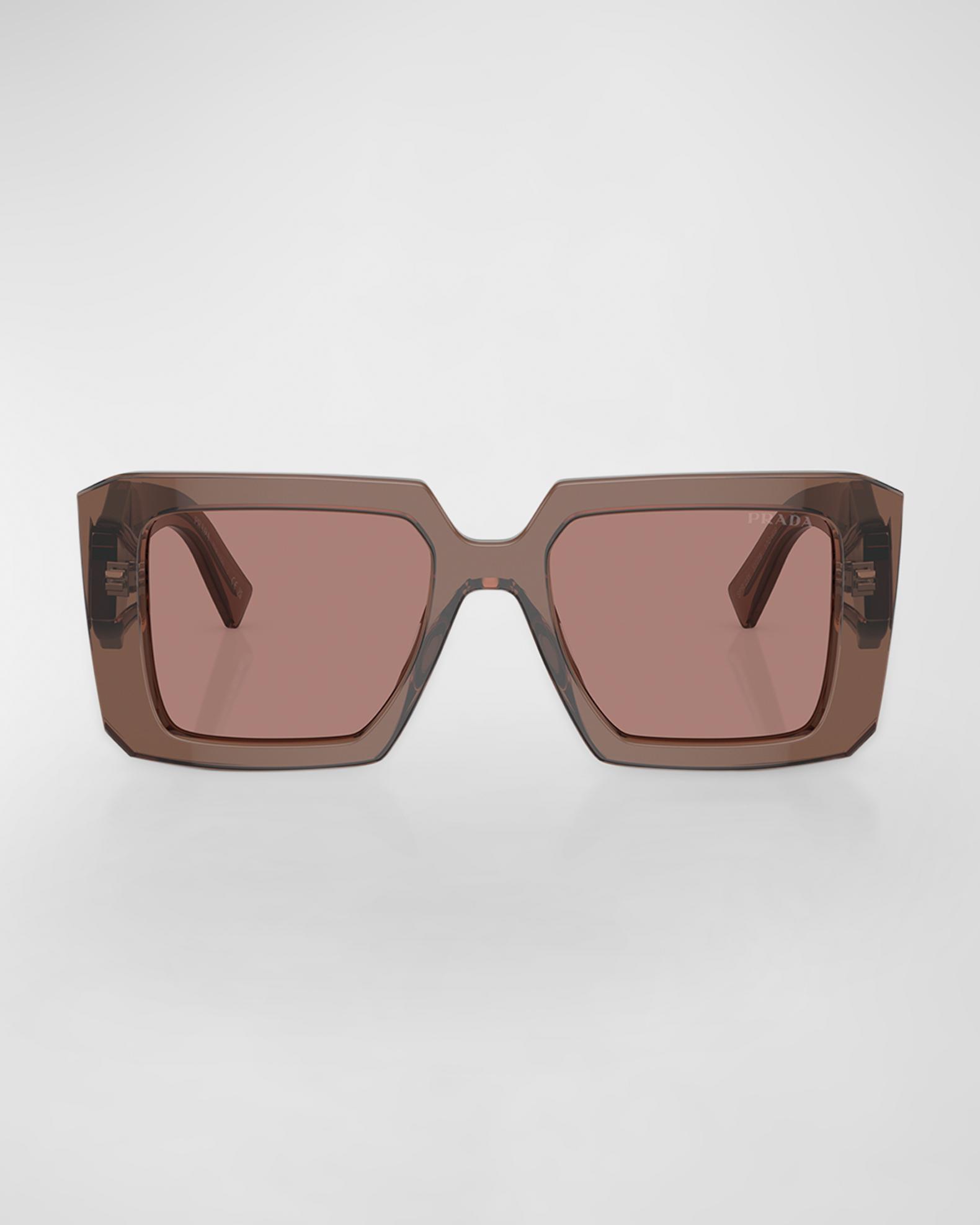 Prada Square Acetate Sunglasses | Neiman Marcus