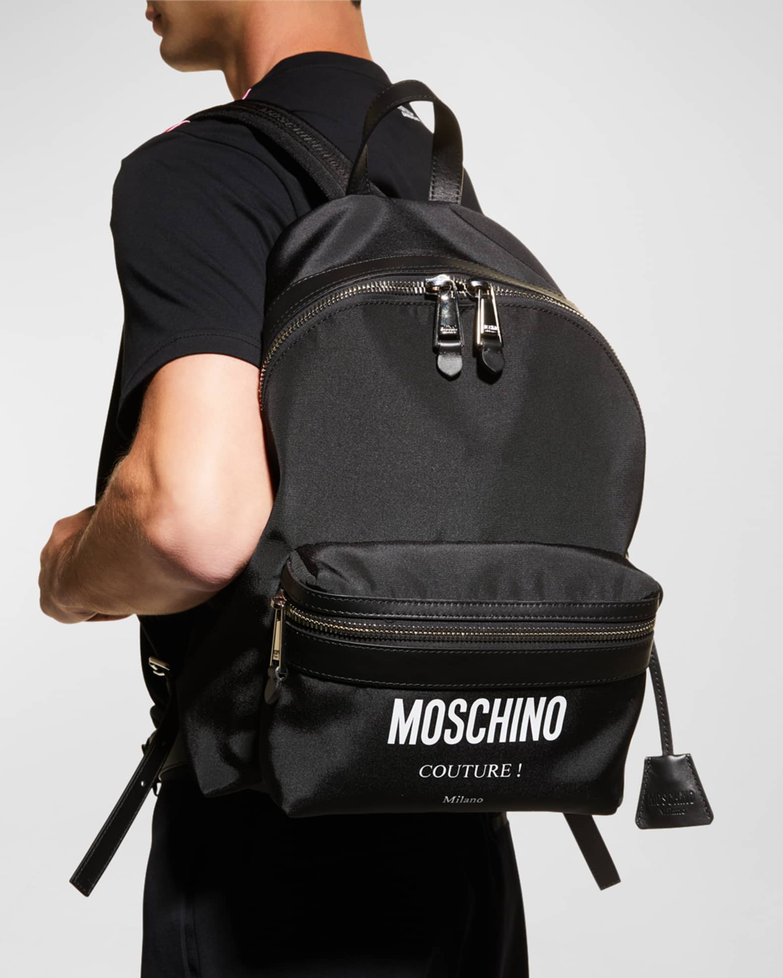 Moschino backpack mens store