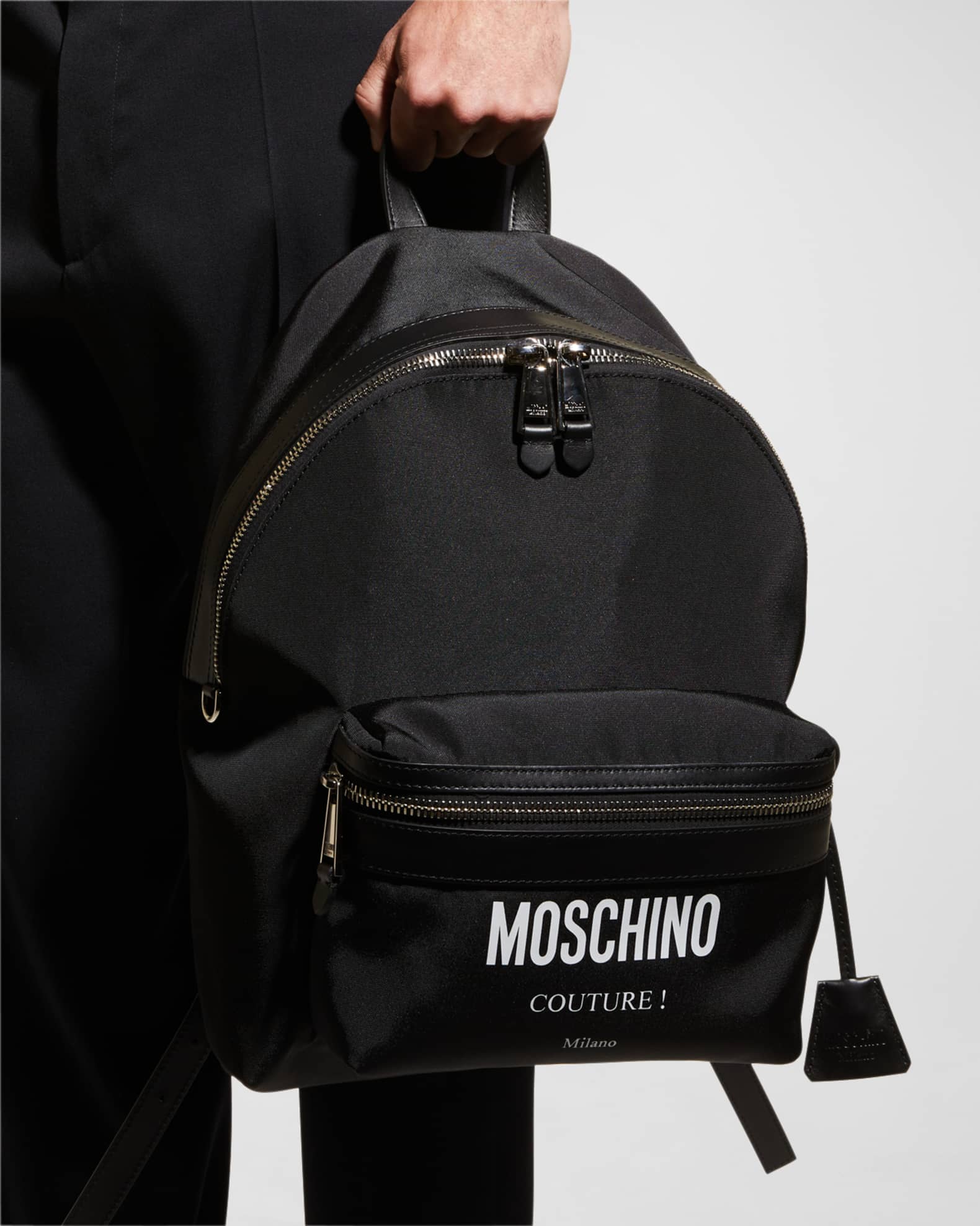 Moschino Men's Logo Backpack | Neiman Marcus