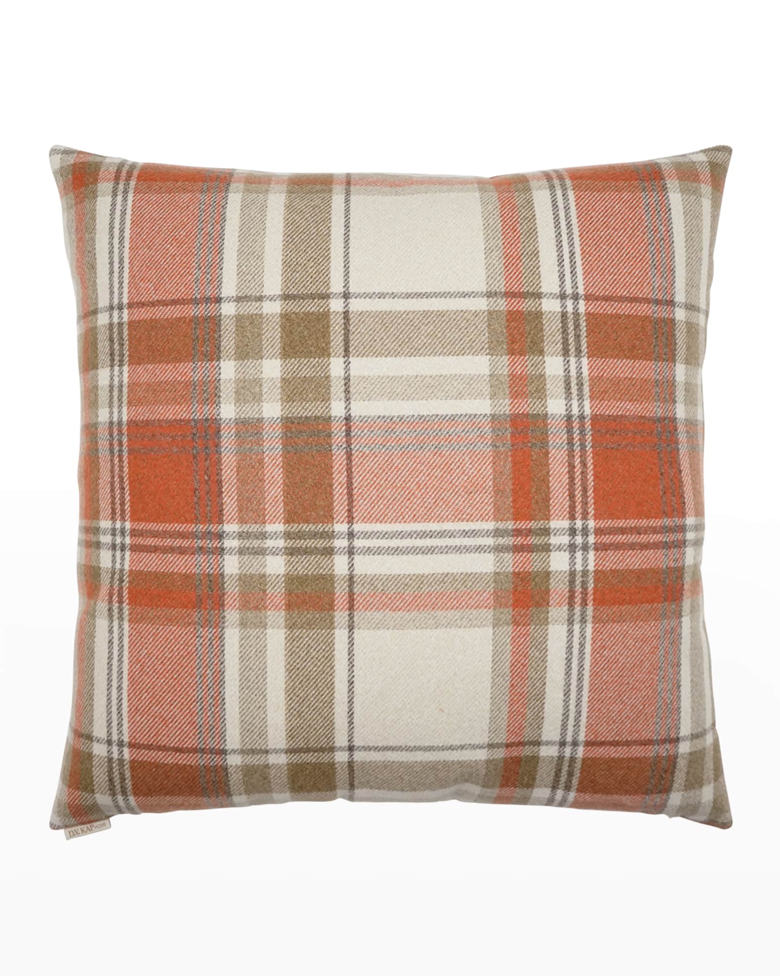 Tartan Decorative Feather/Down Pillow - 24" 1