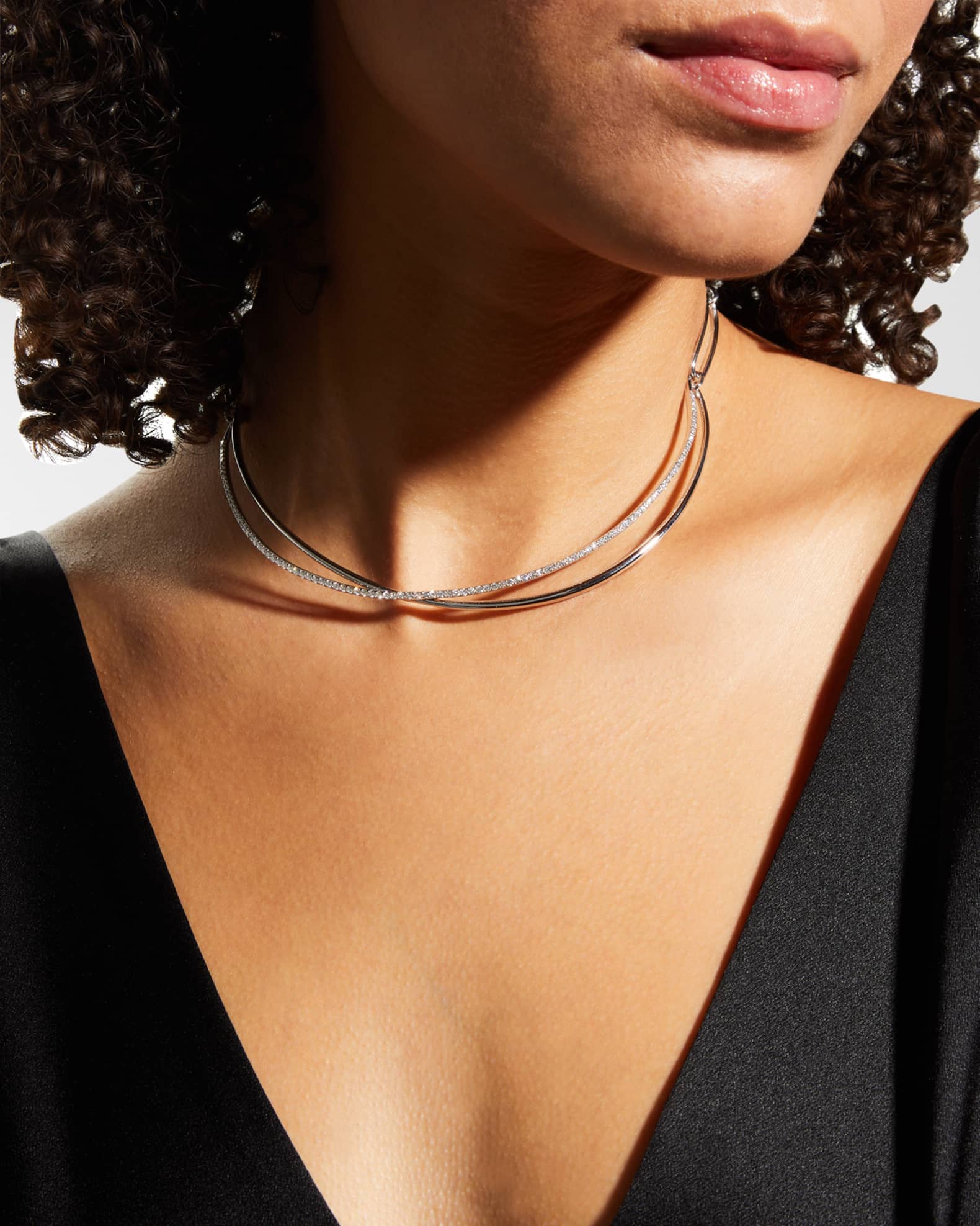 White Gold Diamond Choker, 1.77tcw 1