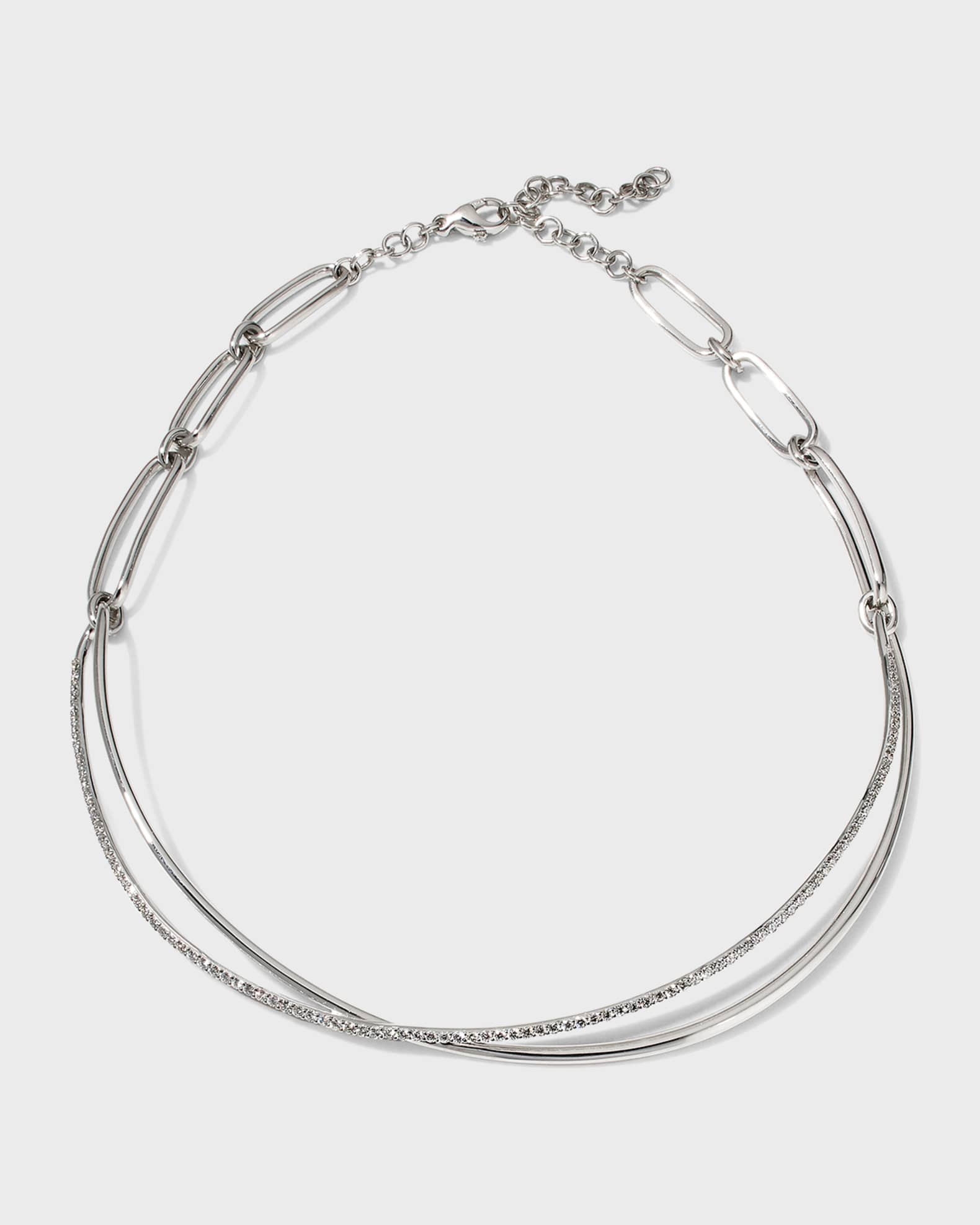 White Gold Diamond Choker, 1.77tcw 0