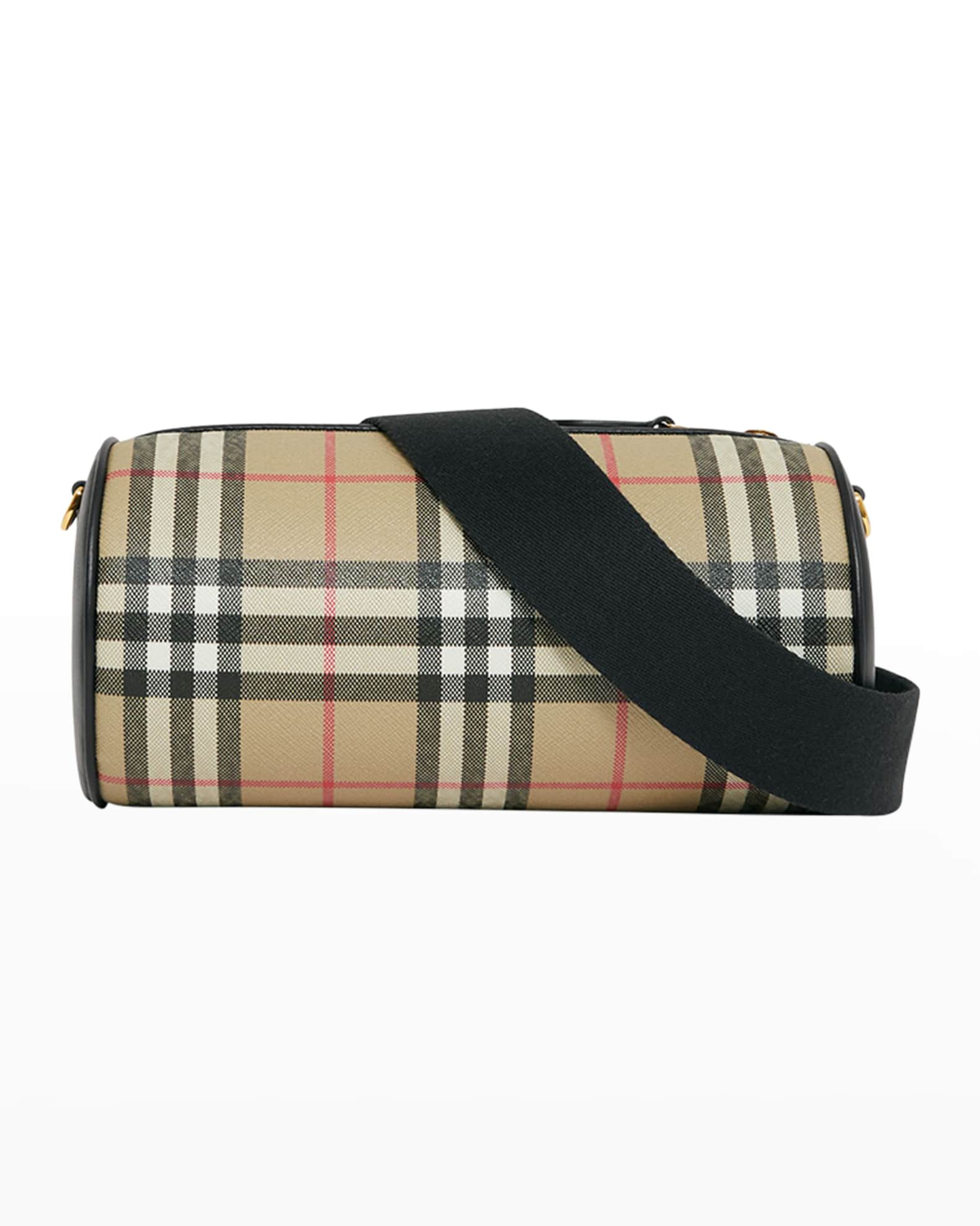 Burberry Vintage Check Barrel Shoulder Bag | Neiman Marcus