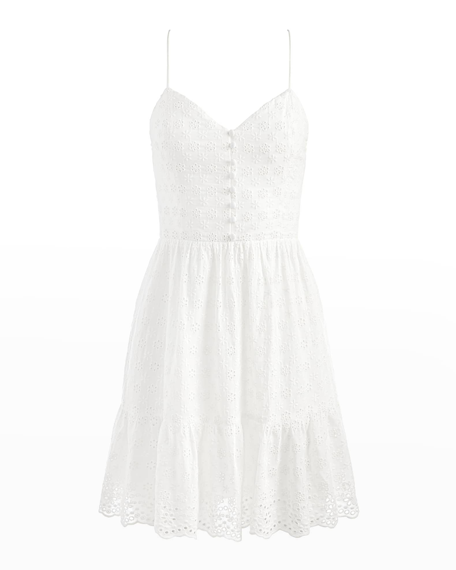 Alice + Olivia Fae Spaghetti-Strap Mini Dress | Neiman Marcus