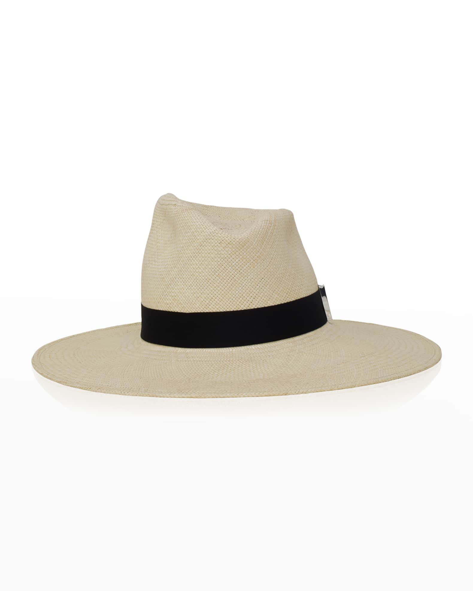 Gigi Burris Drake Straw Panama Hat | Neiman Marcus