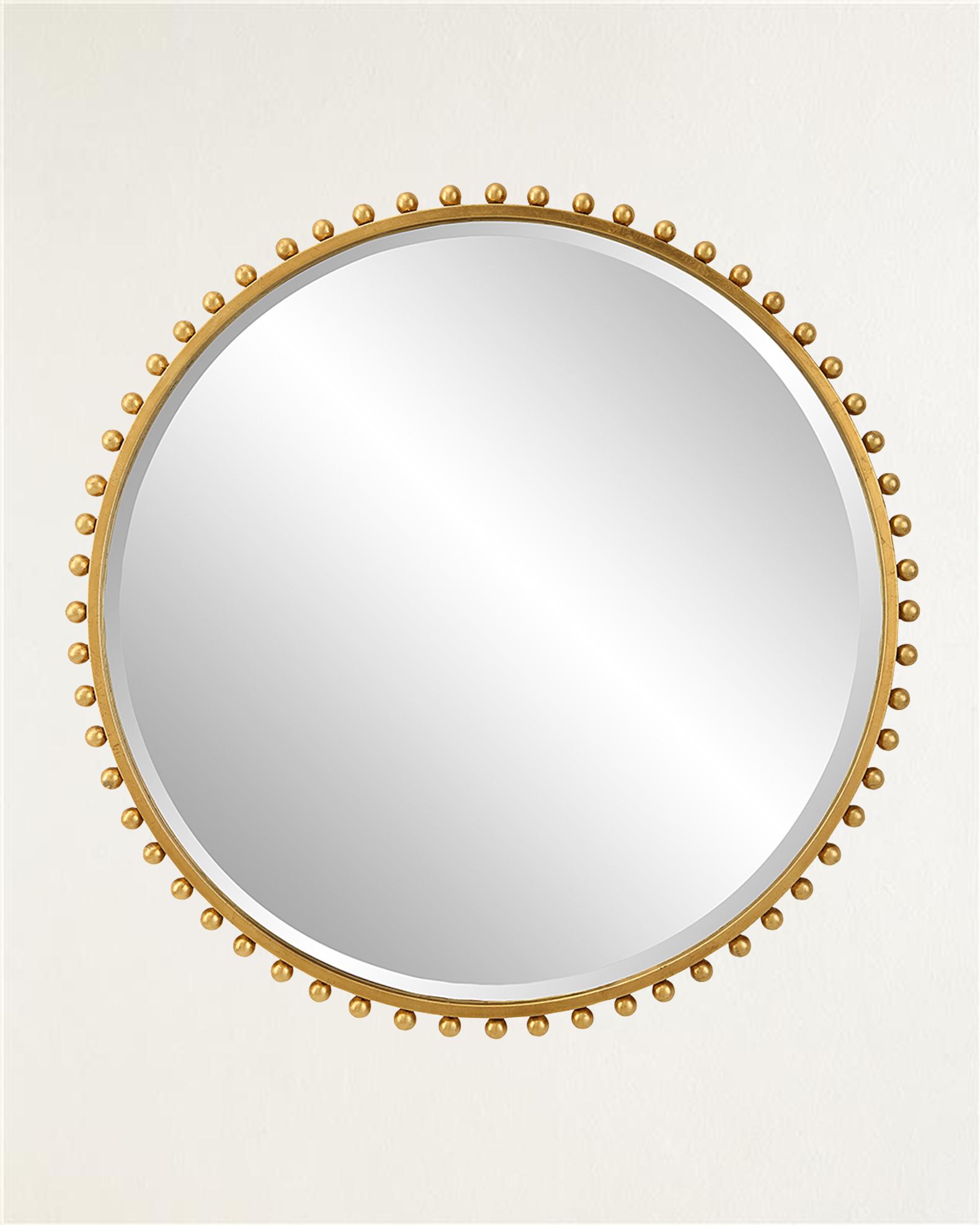 Taza Gold Round Mirror | Neiman Marcus