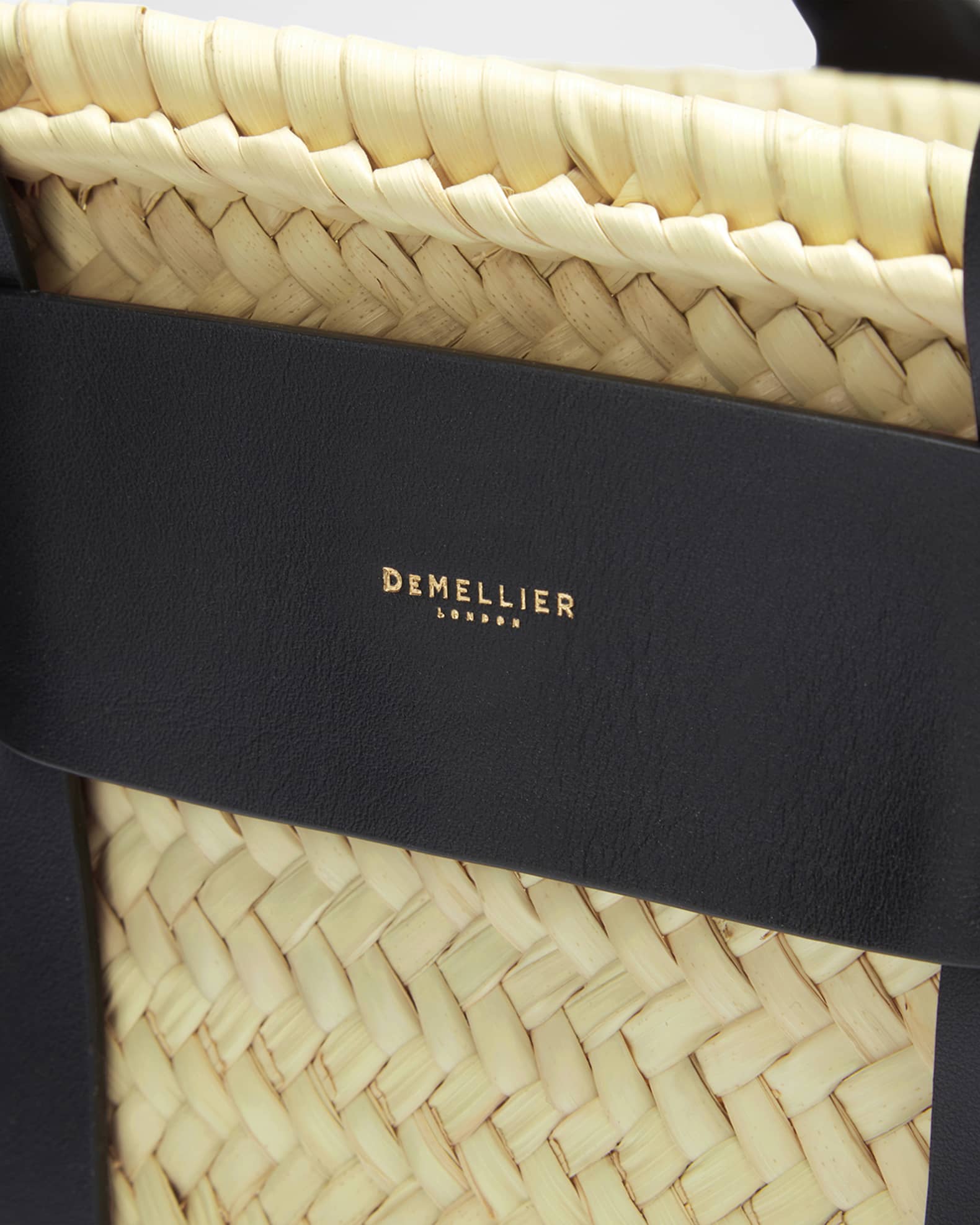 DeMellier The Santorini Caged Raffia Tote Bag | Neiman Marcus DeMellier The Santorini Caged Raffia Tote Bag | Neiman Marcus