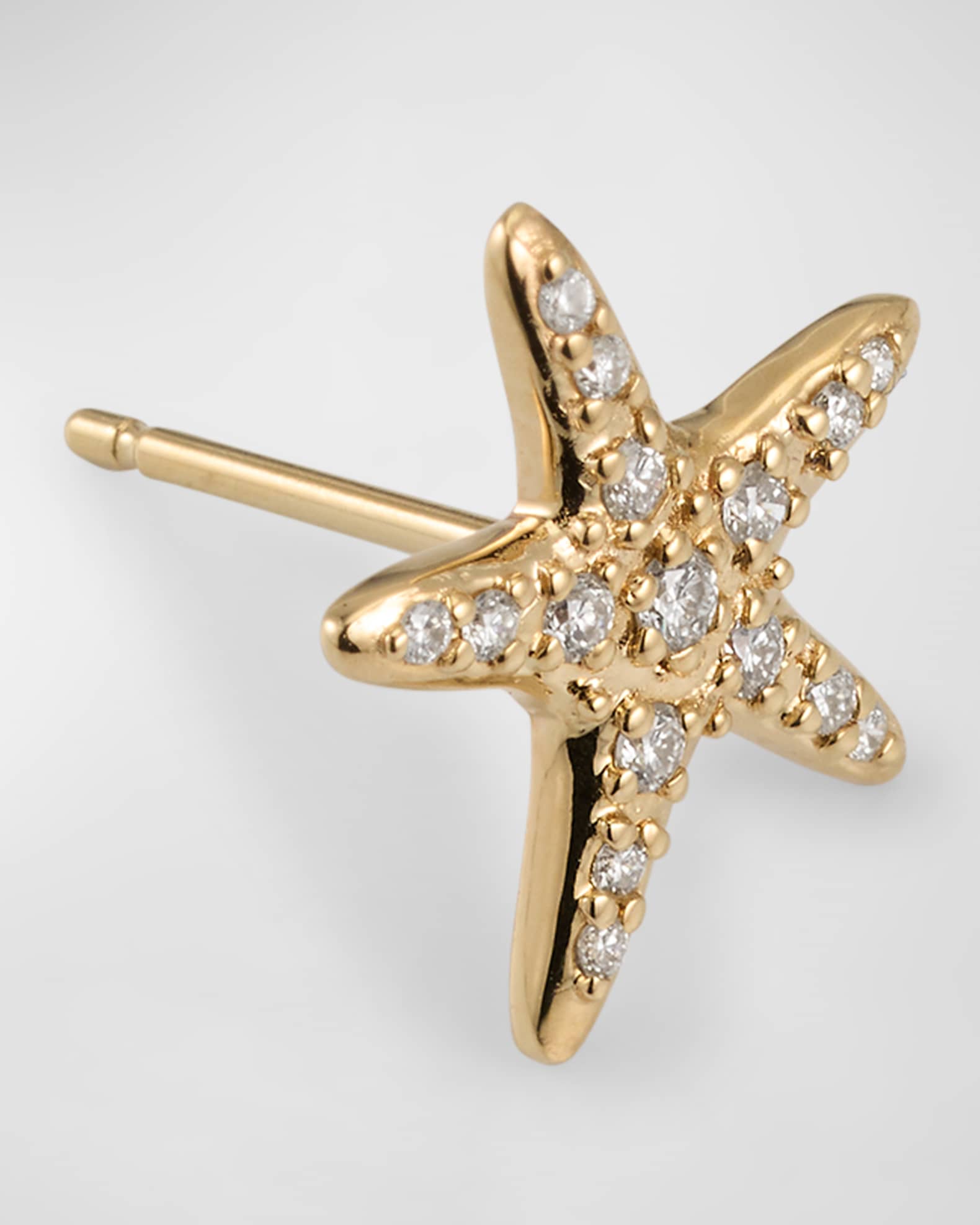 Earring Stud Starfish Gold main image 0