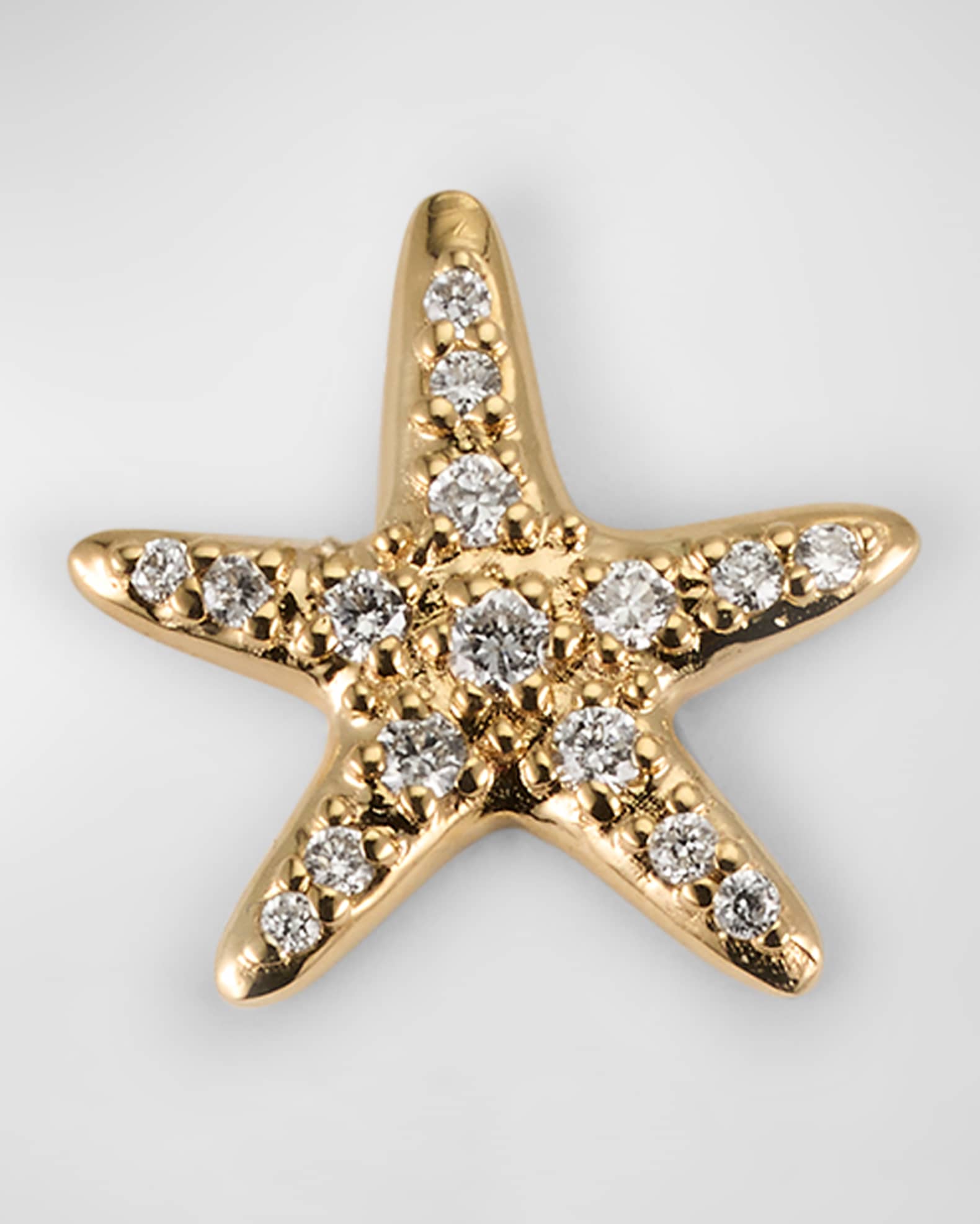 Sydney Evan 14K Yellow Gold Starfish Stud Earring, Single