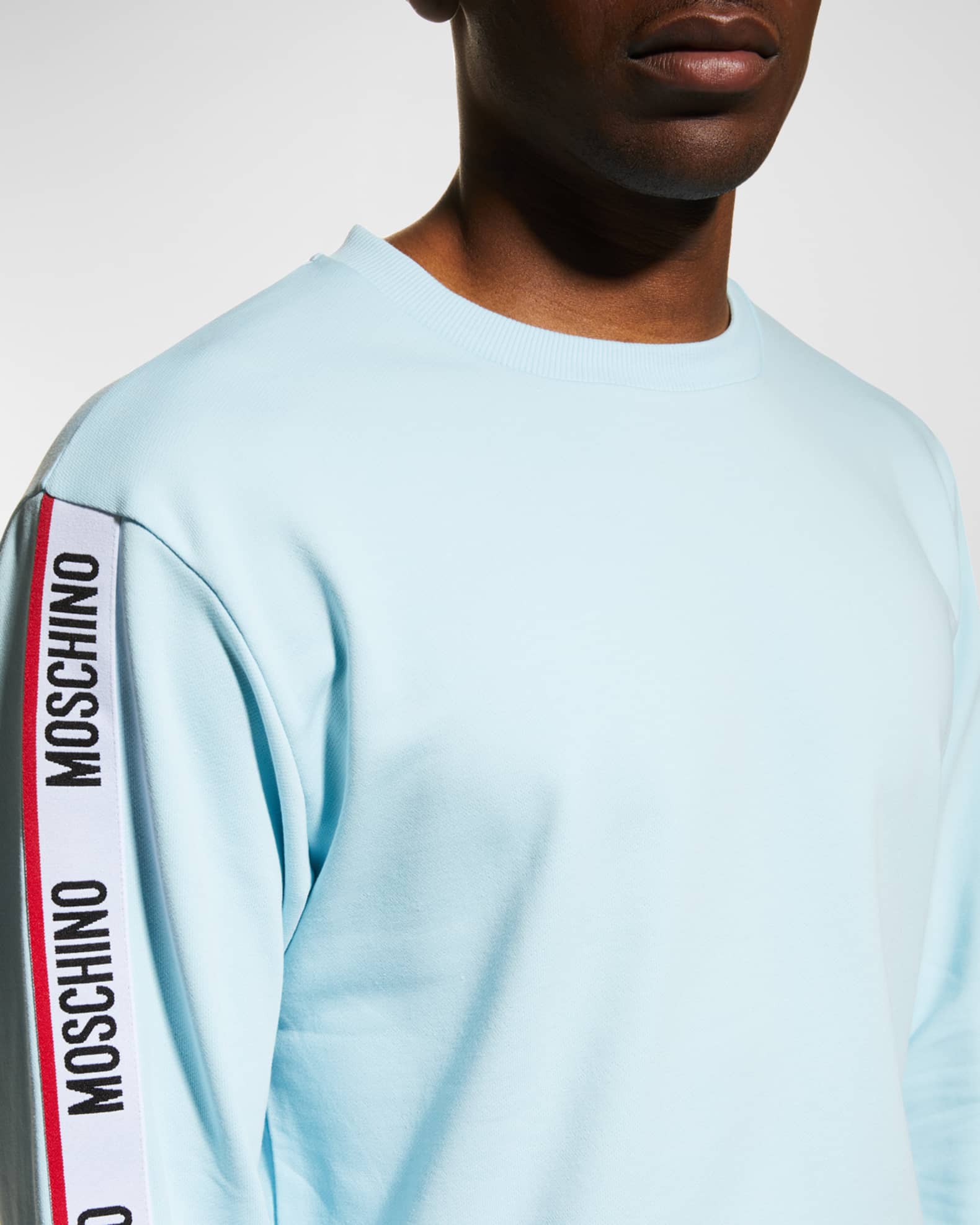 Moschino tape sweatshirt grey top